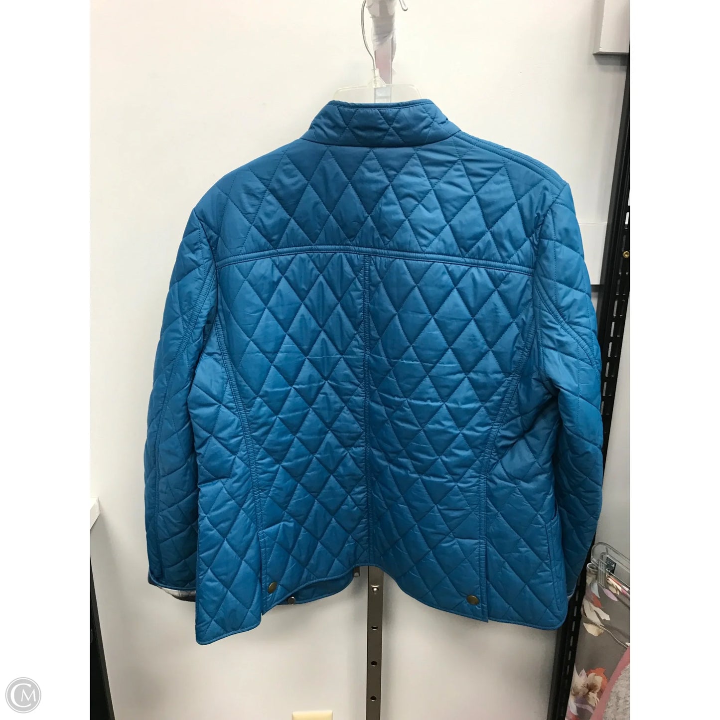 Jacket Puffer & Quilted By L.l. Bean In Teal, Size: 14