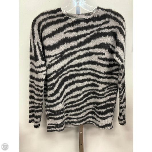 Sweater Cashmere By Bloomingdales In Black & Grey, Size: Xs