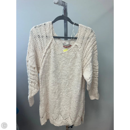 Sweater By Pilcro In Cream, Size: L