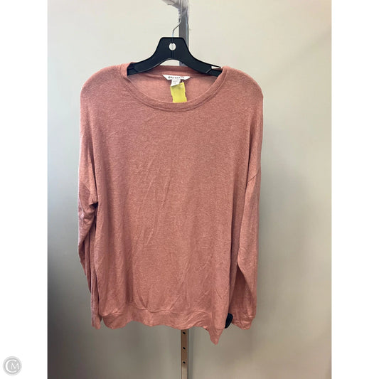 Top Long Sleeve By Athleta In Peach, Size: M