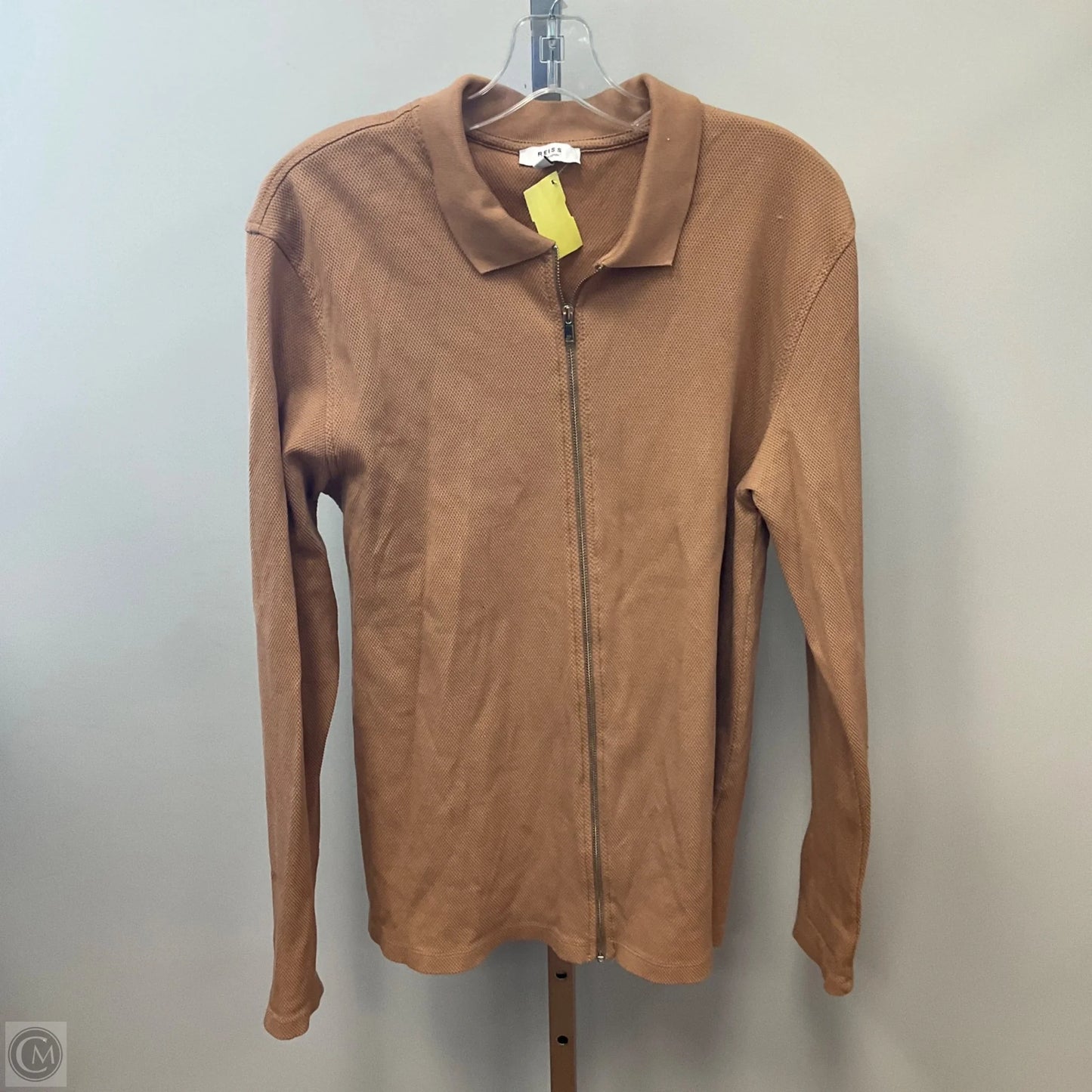 Top Long Sleeve By Reiss In Brown, Size: L