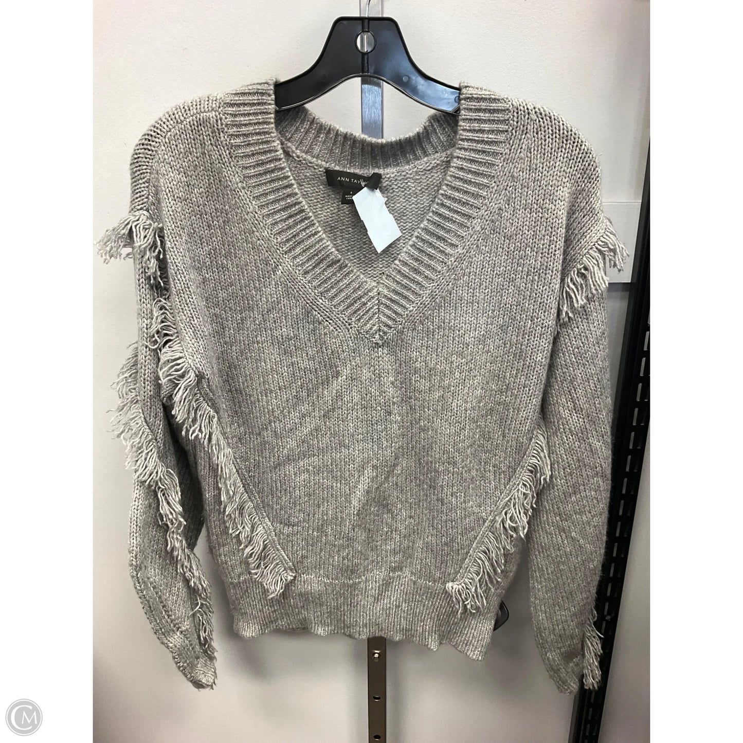 Sweater By Ann Taylor In Grey, Size: S