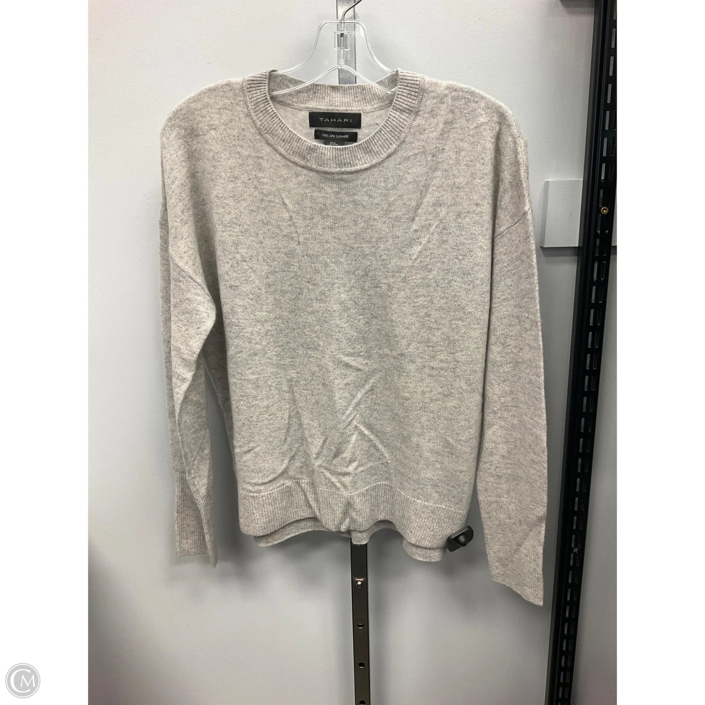 Sweater Cashmere By Tahari In Grey, Size: M