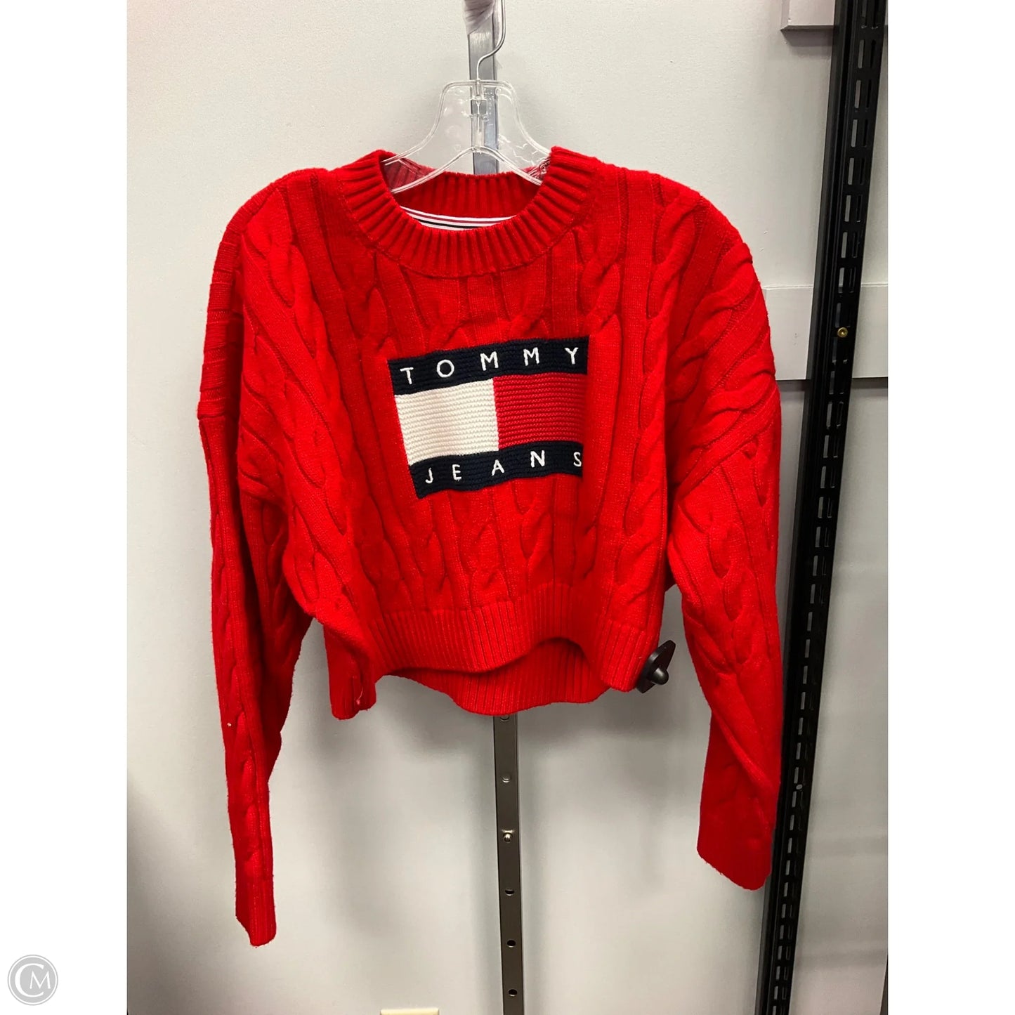 Sweater By Tommy Hilfiger In Red, Size: M