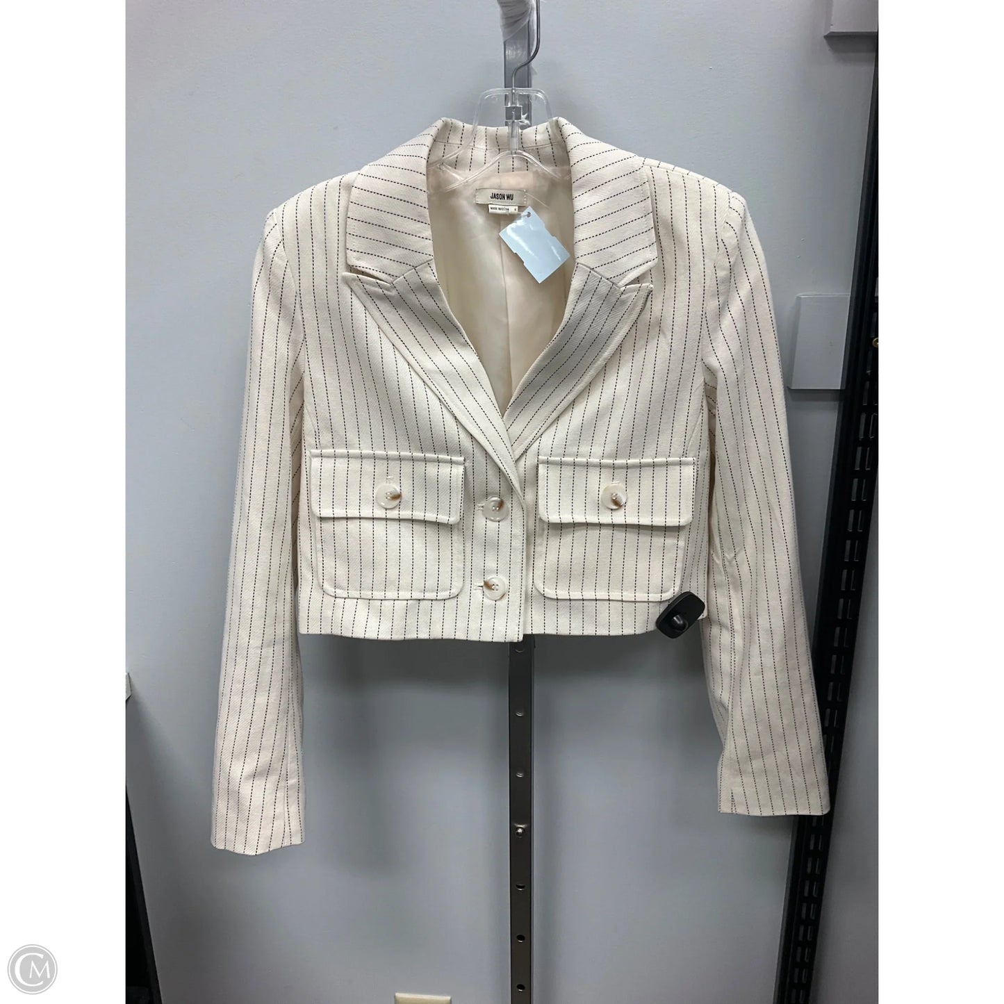 Blazer Designer By Jason Wu In Cream, Size: S