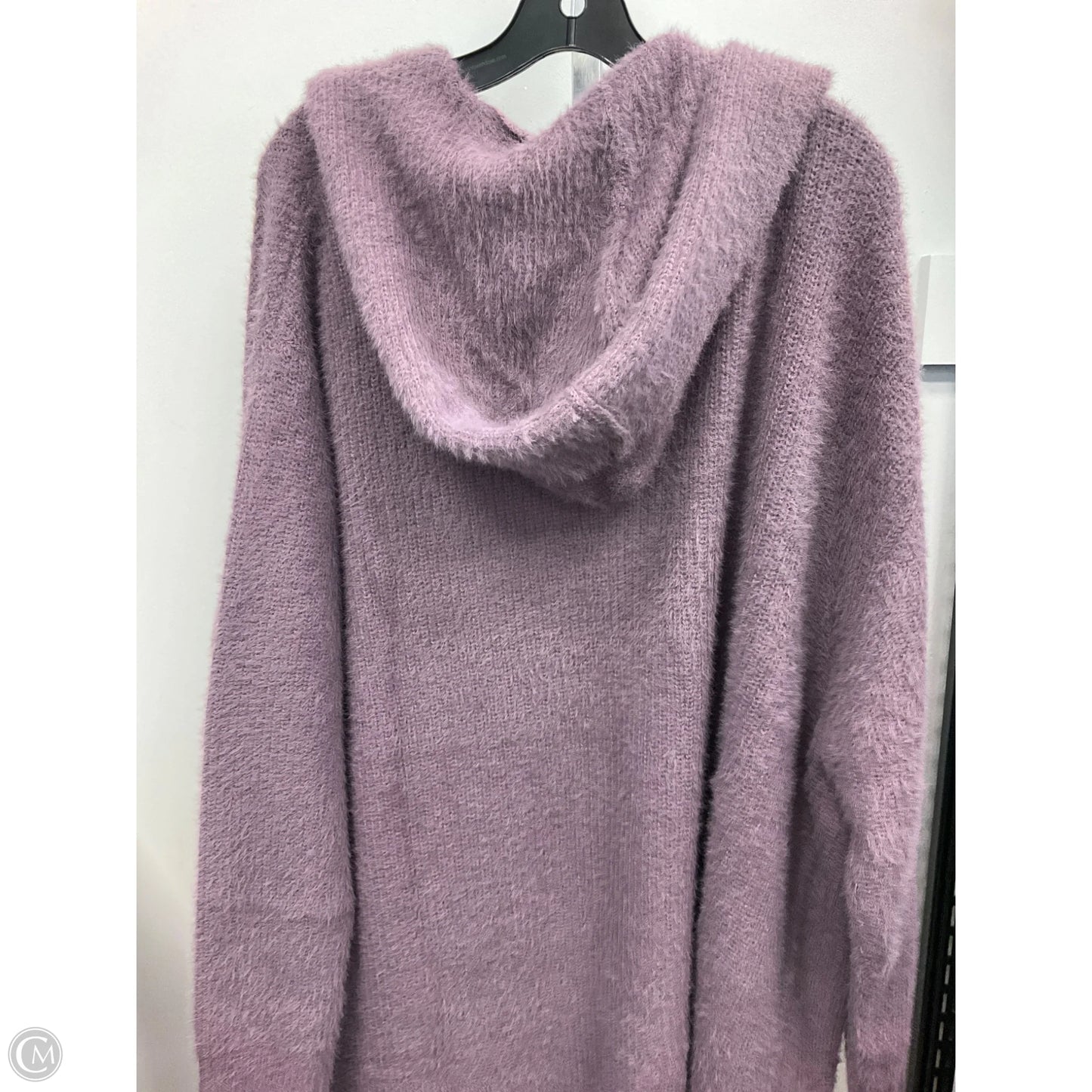 Sweater Cardigan By Avenue In Purple, Size: 2x