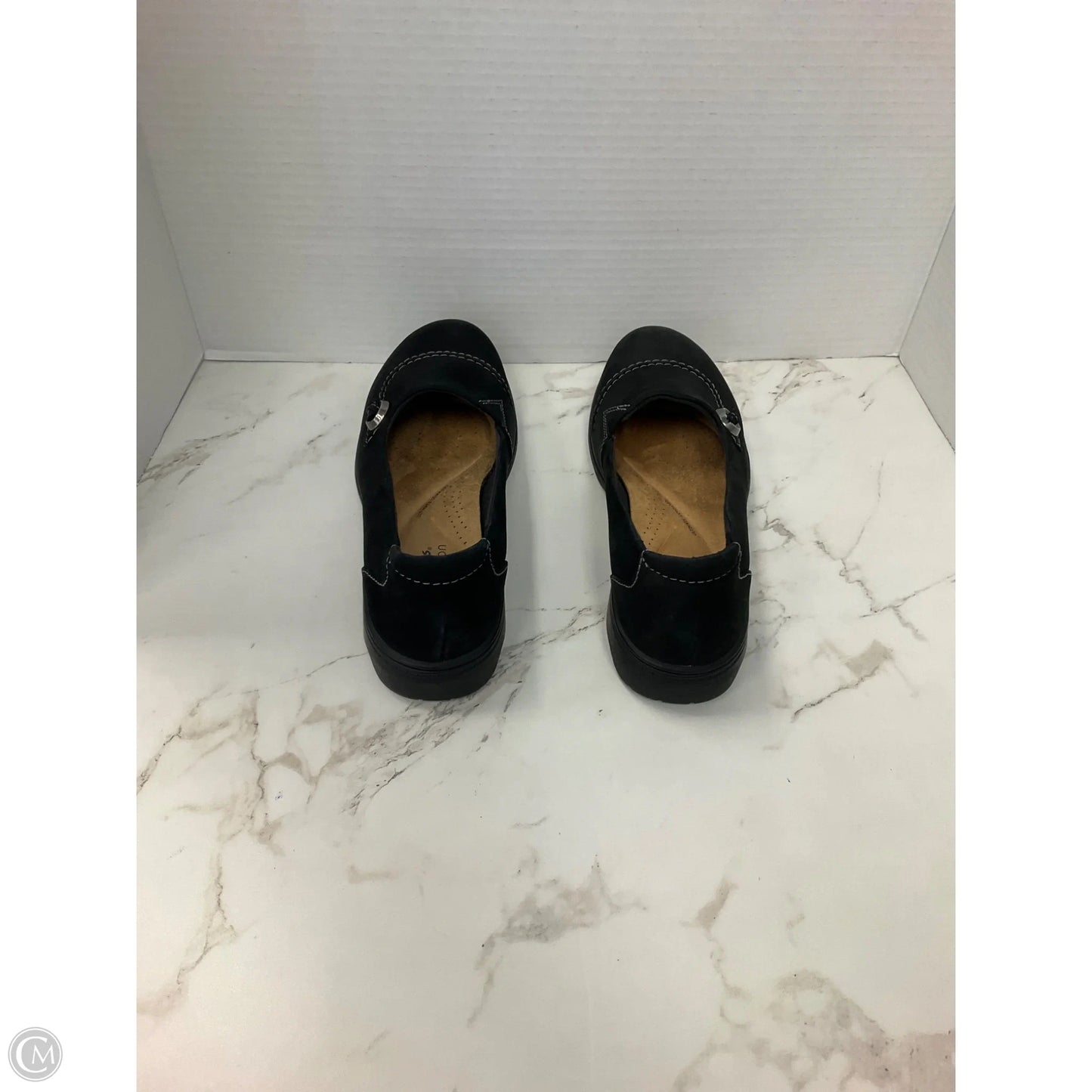 Shoes Flats By Clarks In Black, Size: 8