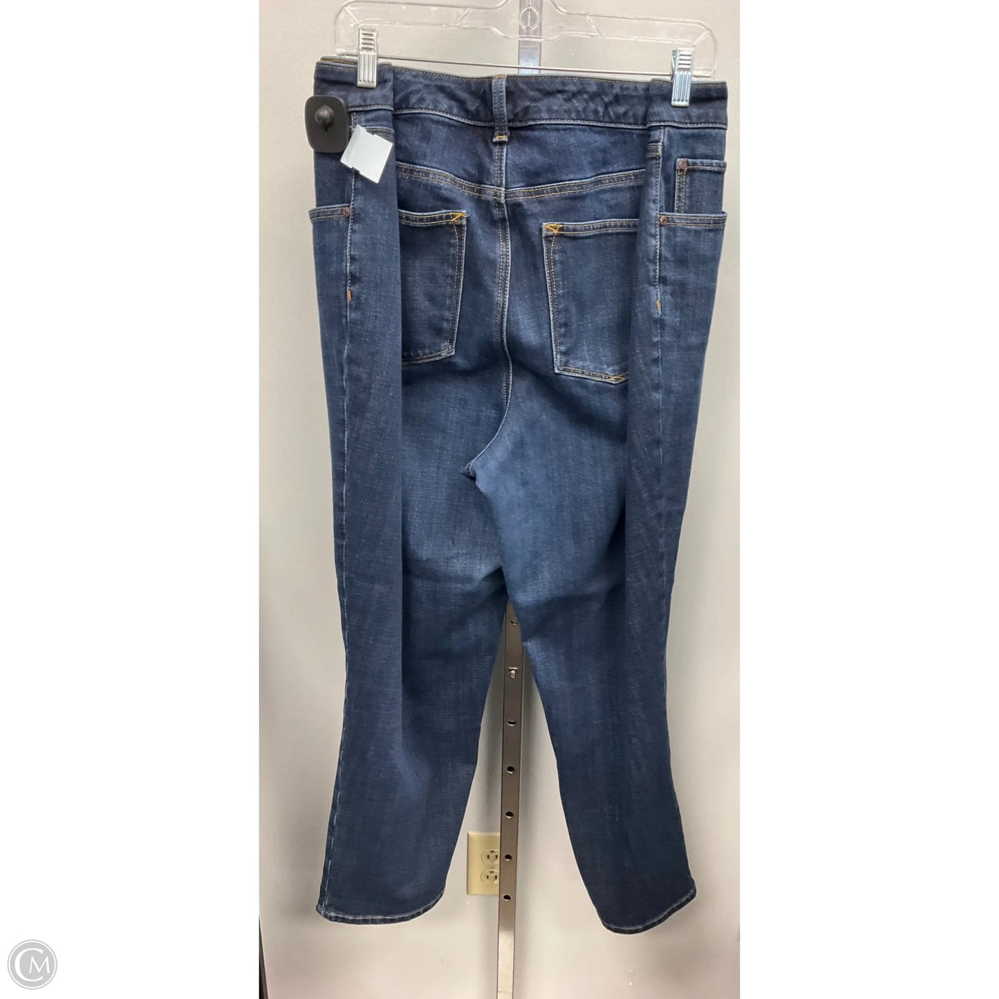 Jeans Straight By Talbots In Blue Denim, Size: 18