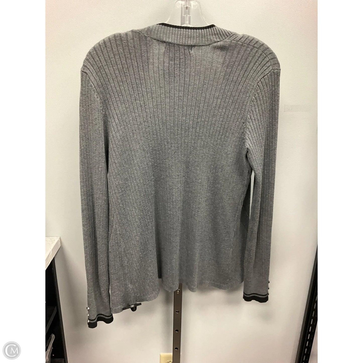 Sweater Cardigan By 89th And Madison In Grey, Size: S