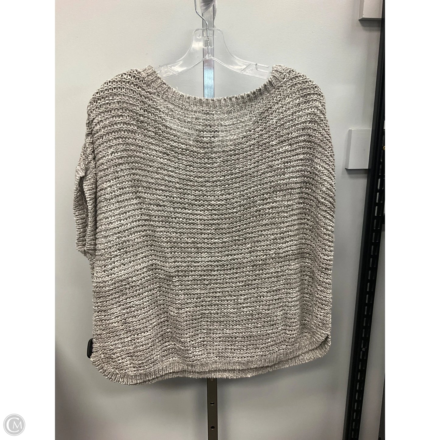 Sweater Short Sleeve By Eileen Fisher In Grey, Size: L