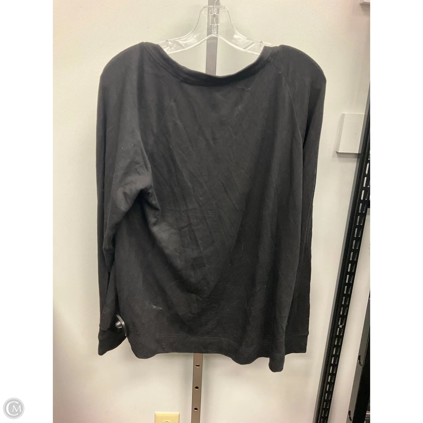 Top Long Sleeve By Lou And Grey In Black, Size: M