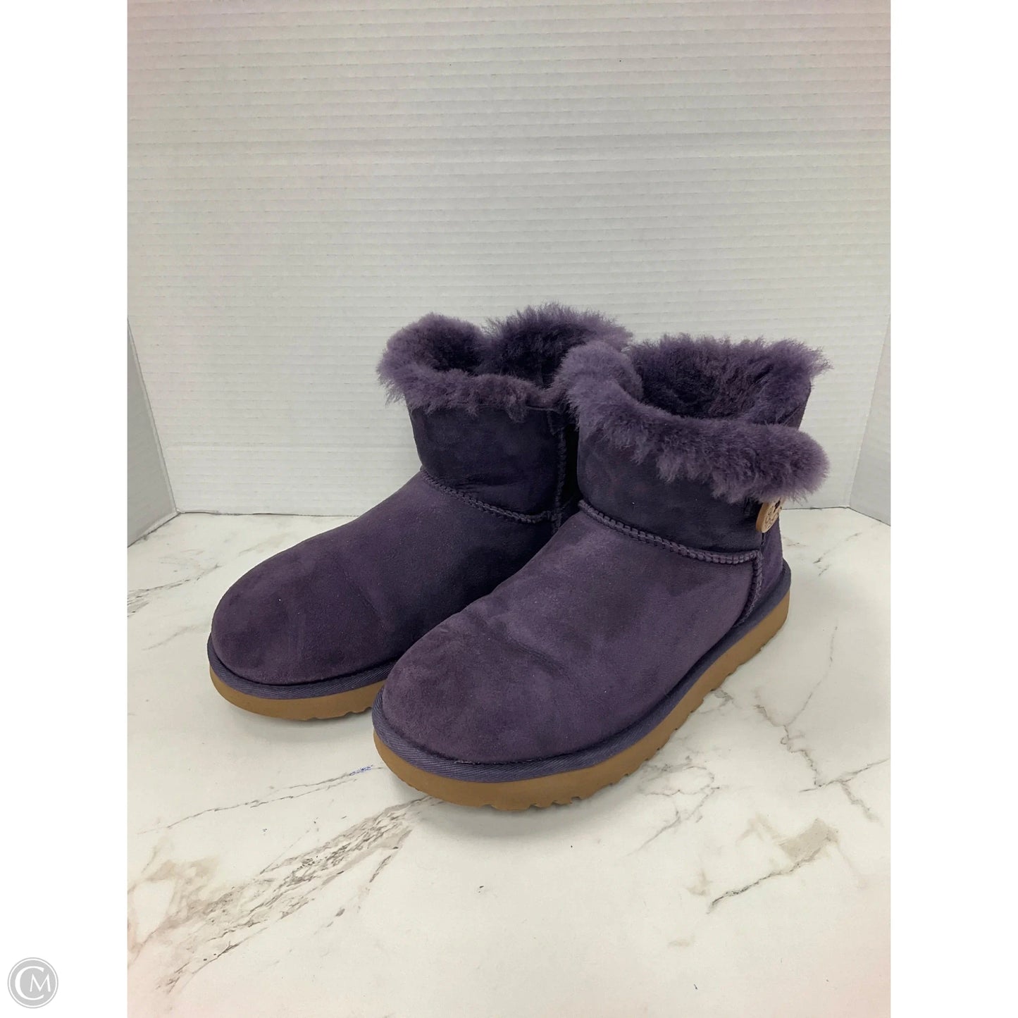 Boots Designer By Ugg In Purple, Size: 7