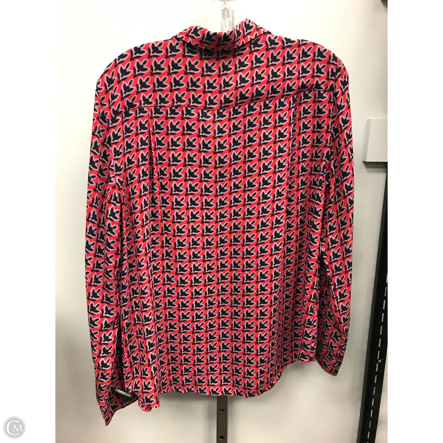 Top Long Sleeve By Loft In Blue & Red, Size: M