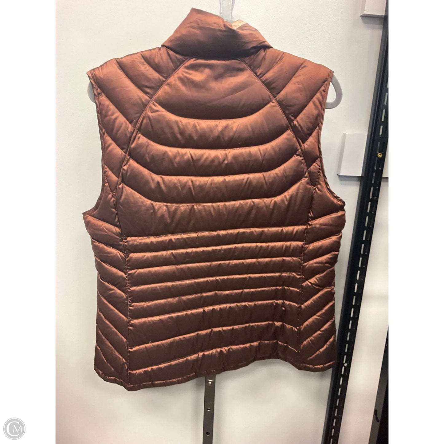 Vest Puffer & Quilted By Bernardo In Copper, Size: L