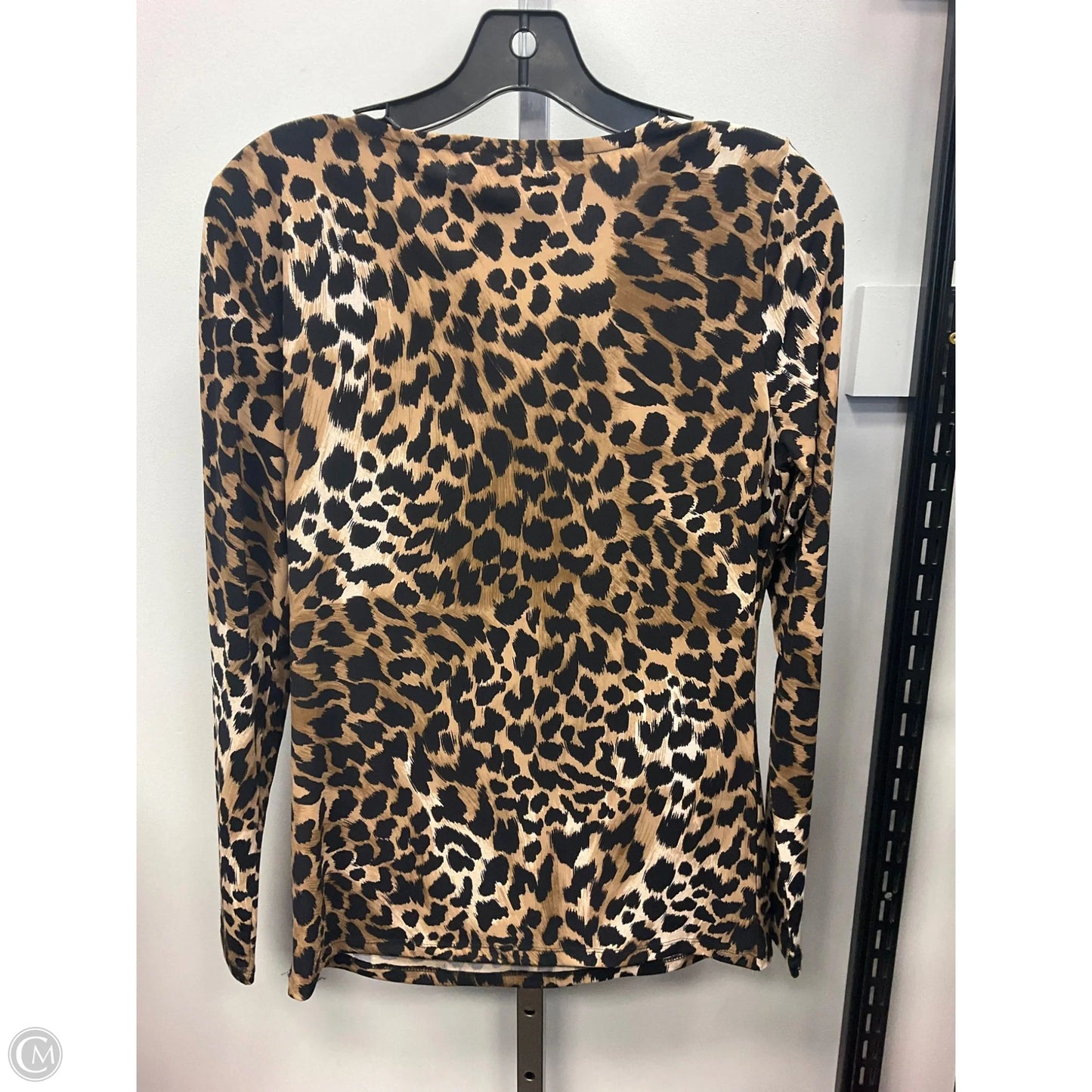 Top Long Sleeve By Michael By Michael Kors In Animal Print, Size: M