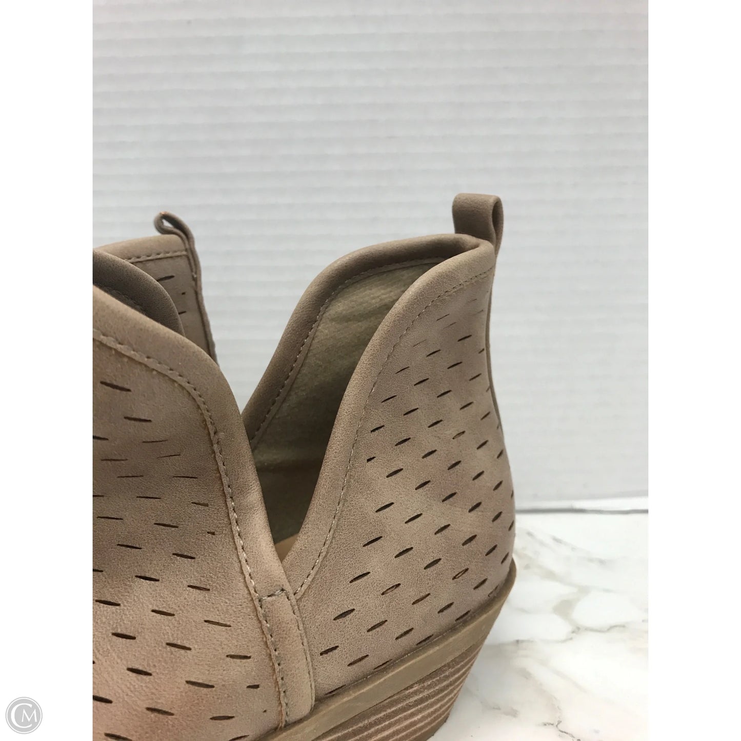 Boots Ankle Heels By Lucky Brand In Navy, Size: 7.5