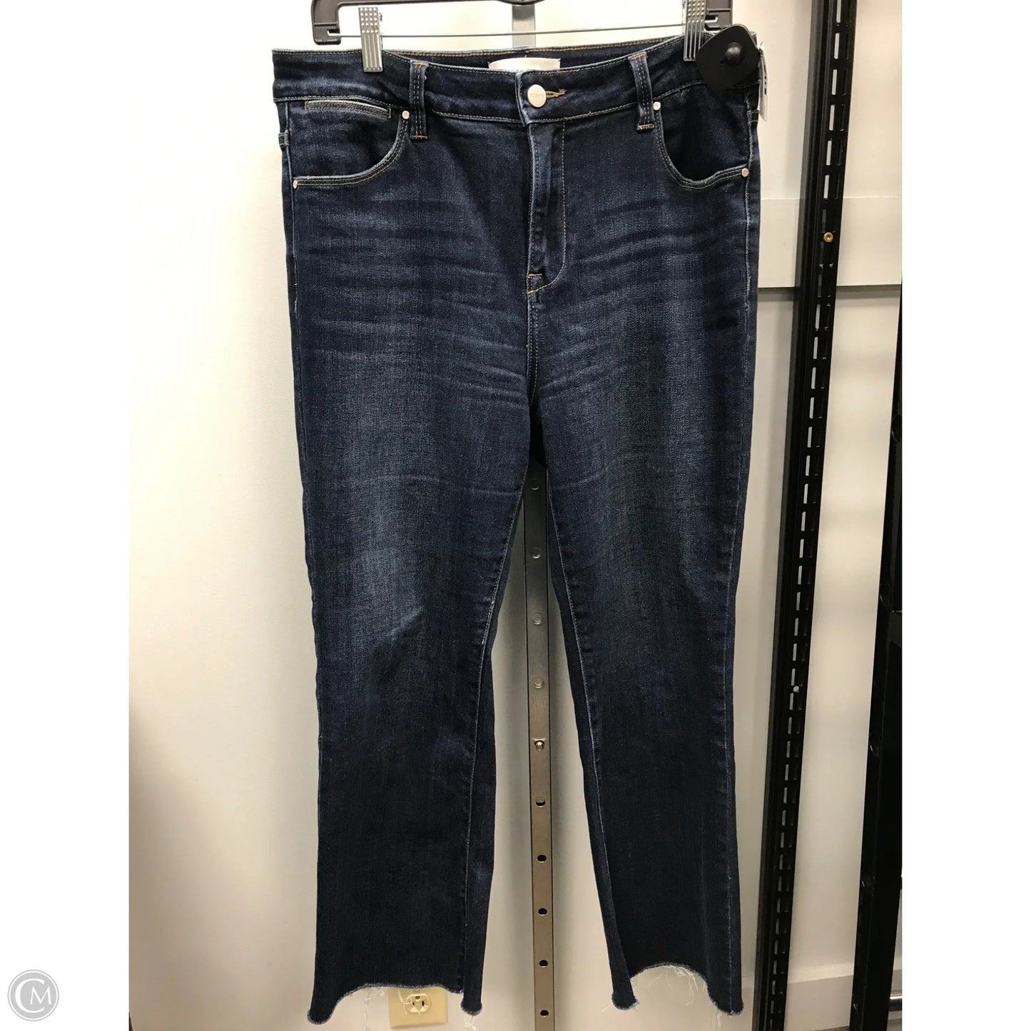 Jeans Straight By Risen In Blue Denim, Size: 14