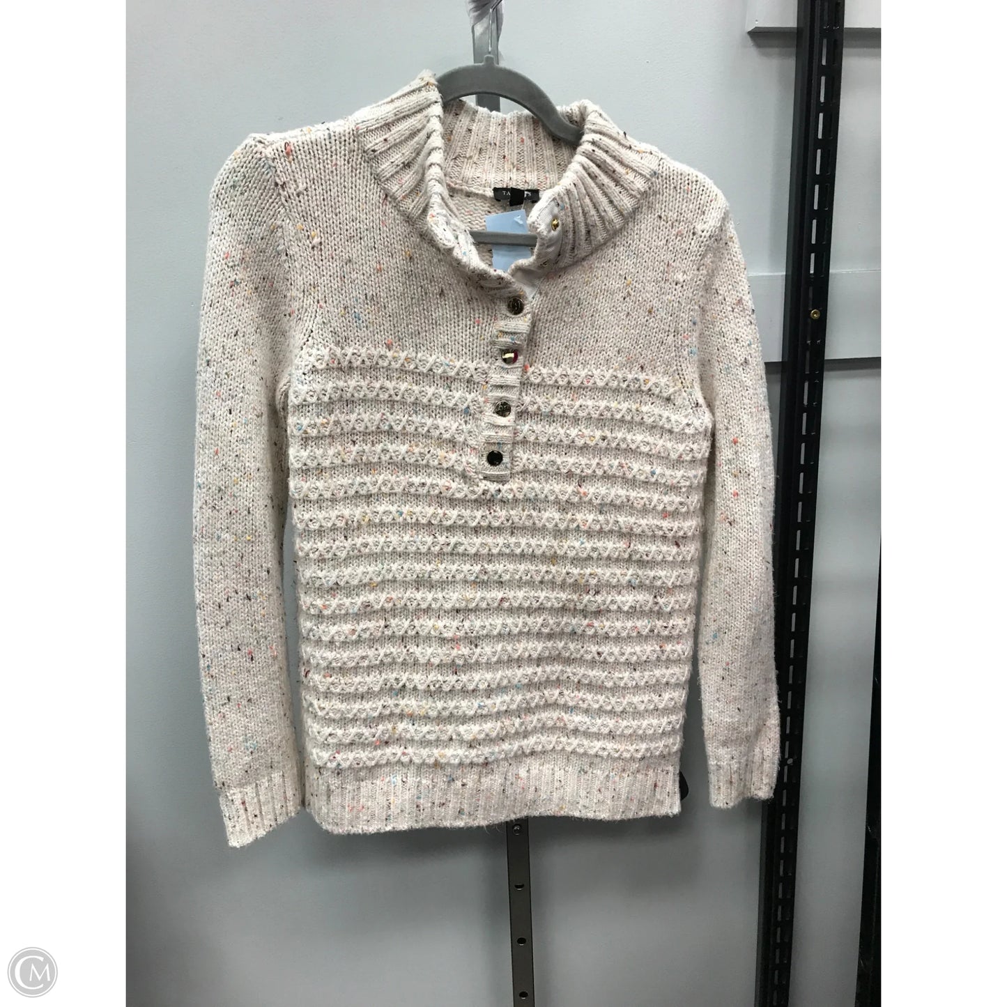 Sweater By Talbots In Cream, Size: Mp
