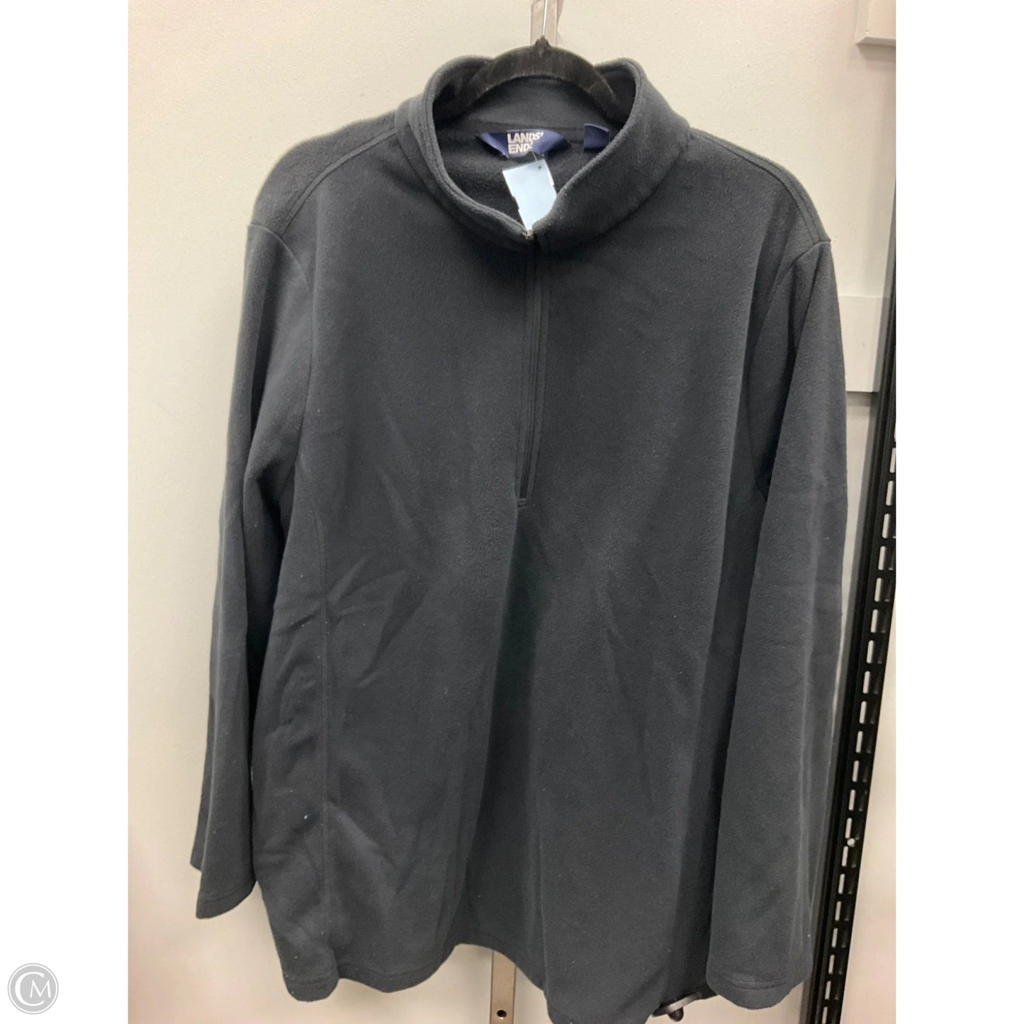 Top Long Sleeve By Lands End In Black, Size: 3x