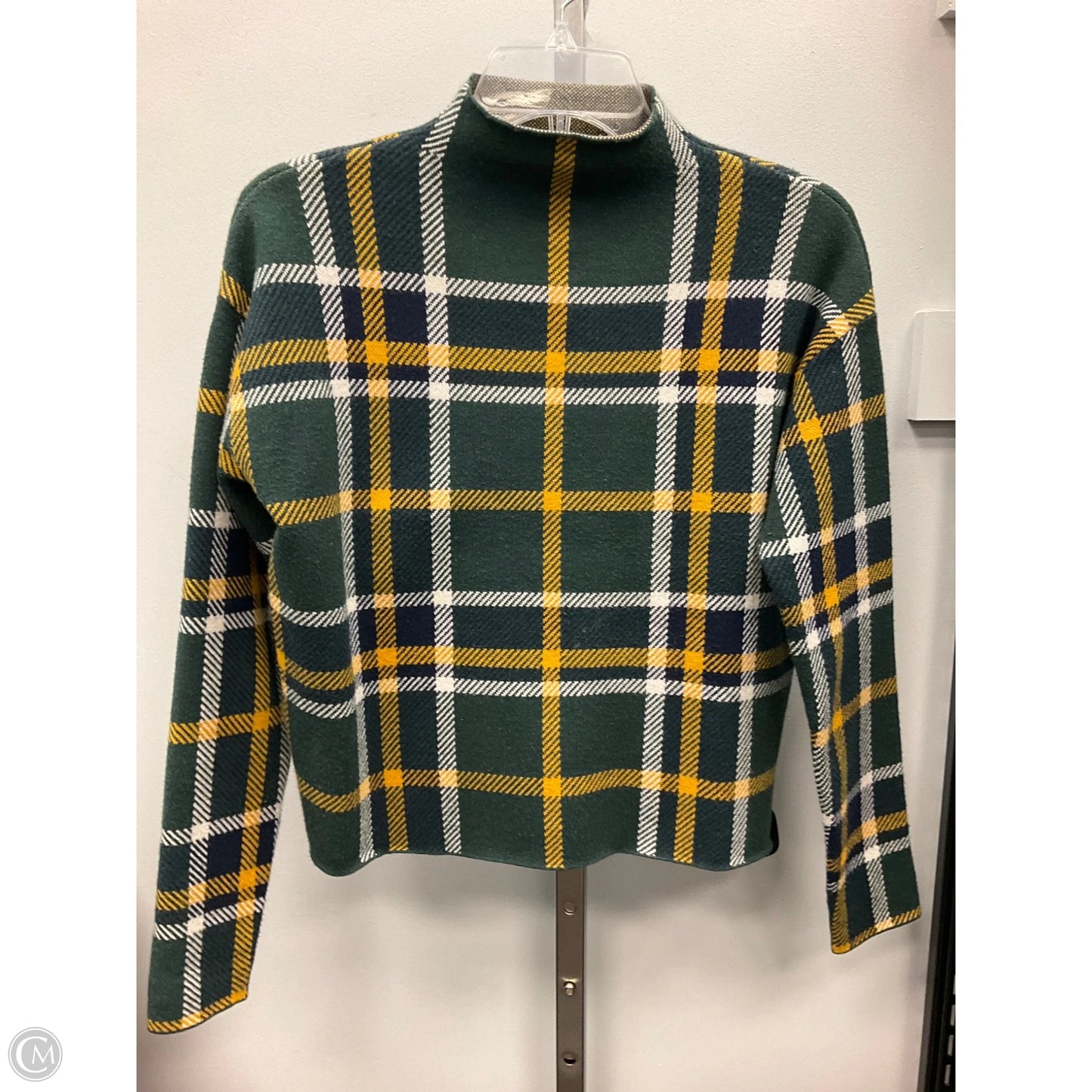 Sweater By Tahari In Plaid Pattern, Size: Xs