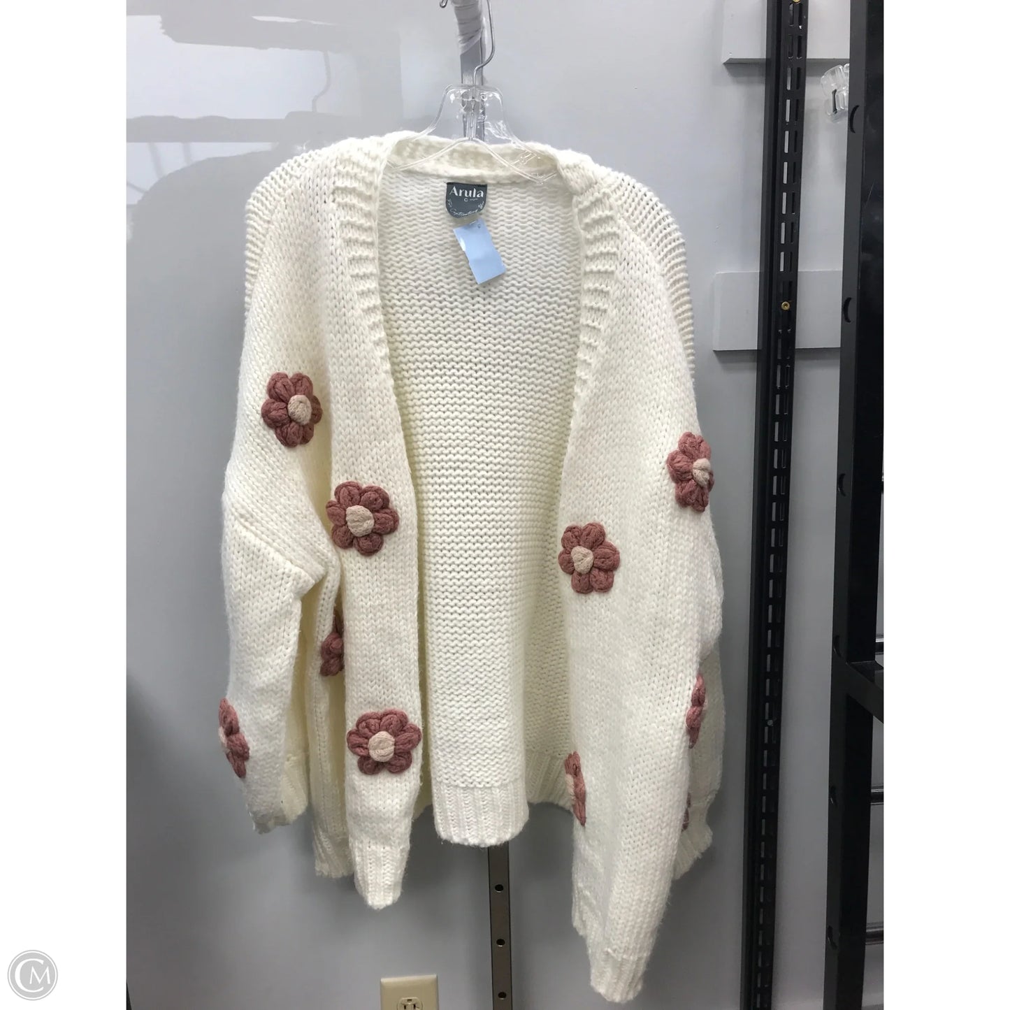 Sweater Cardigan By Arula In Cream, Size: Xl