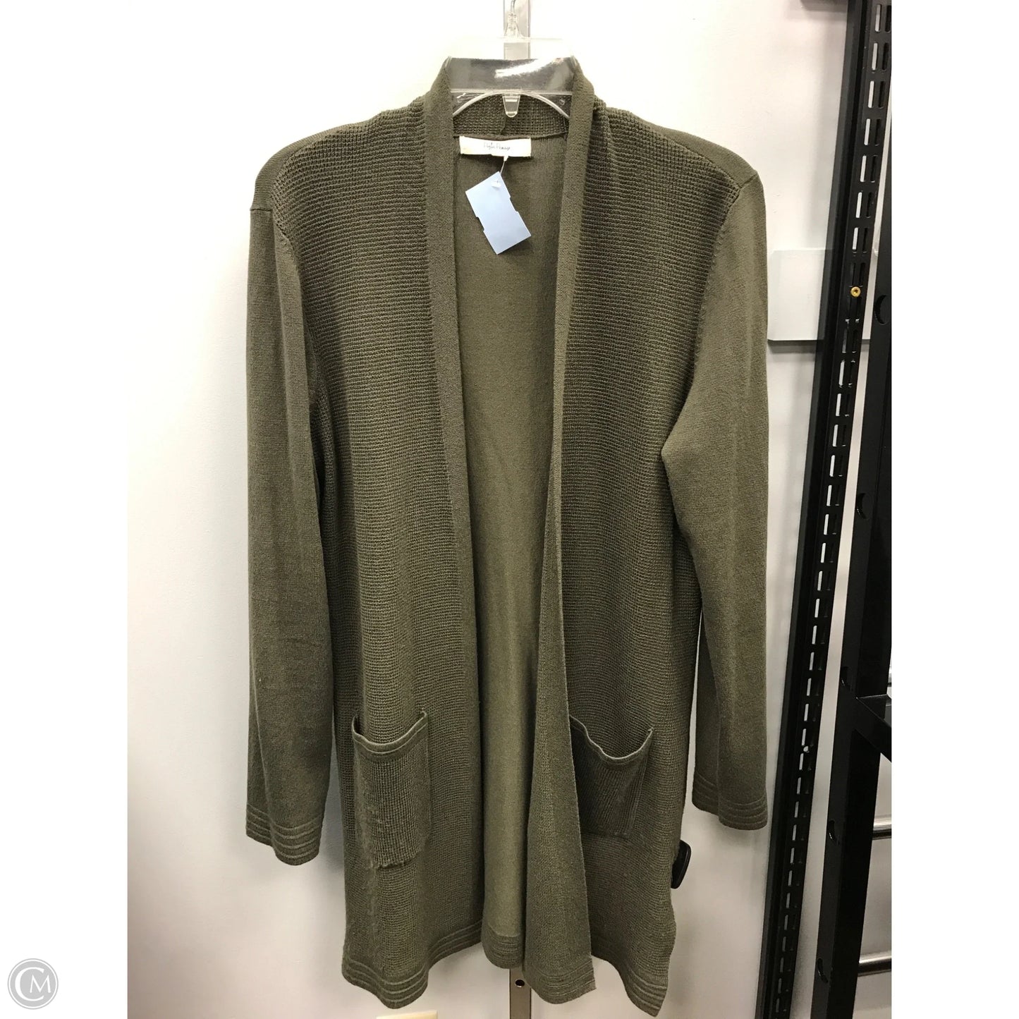 Sweater Cardigan By Peyton Primrose In Green, Size: M