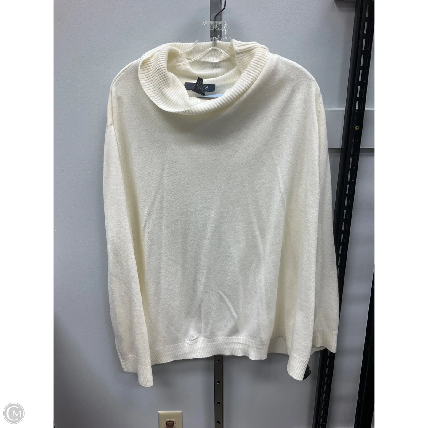 Sweater By Redoute In Cream, Size: 4x