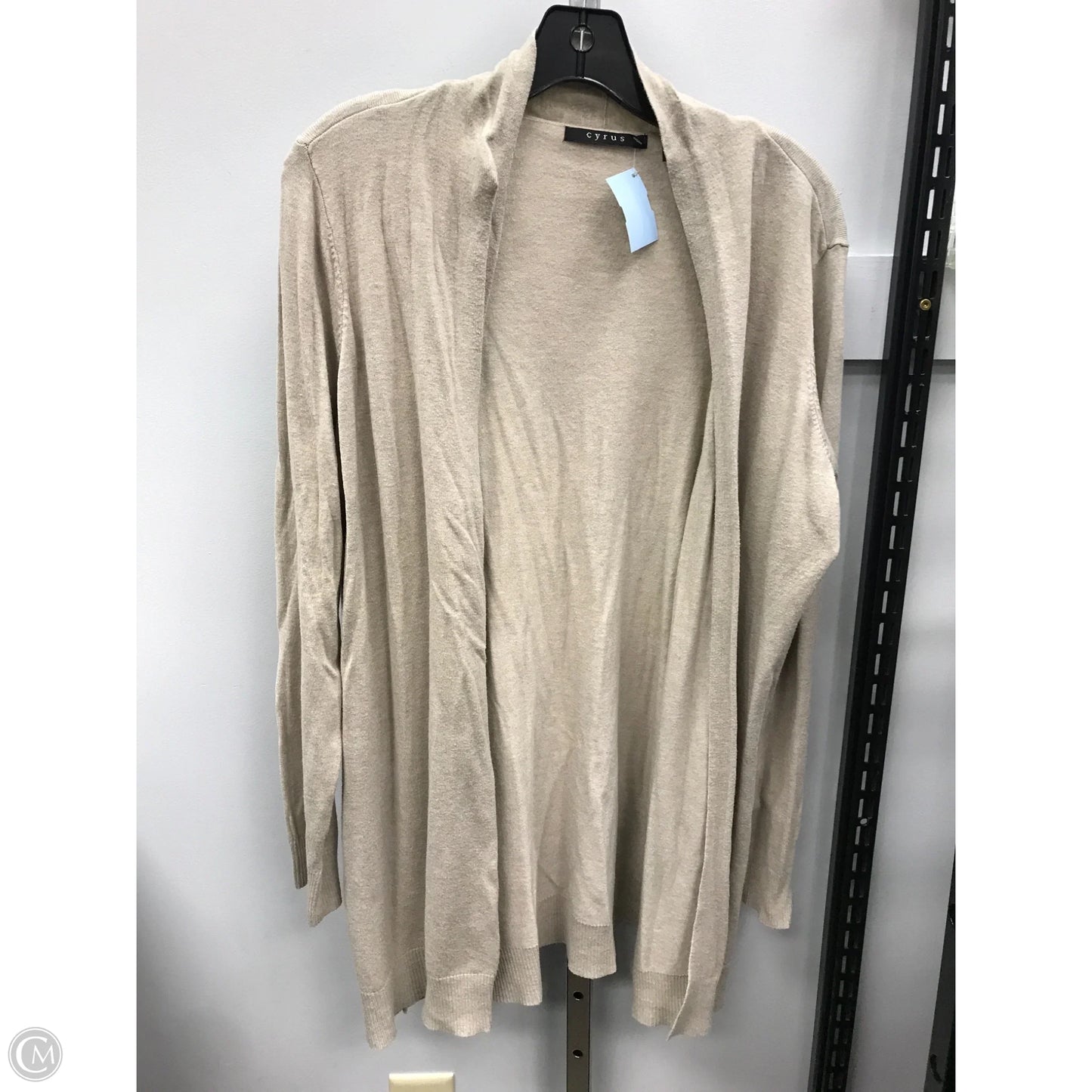 Sweater Cardigan By Cyrus In Beige, Size: Xl