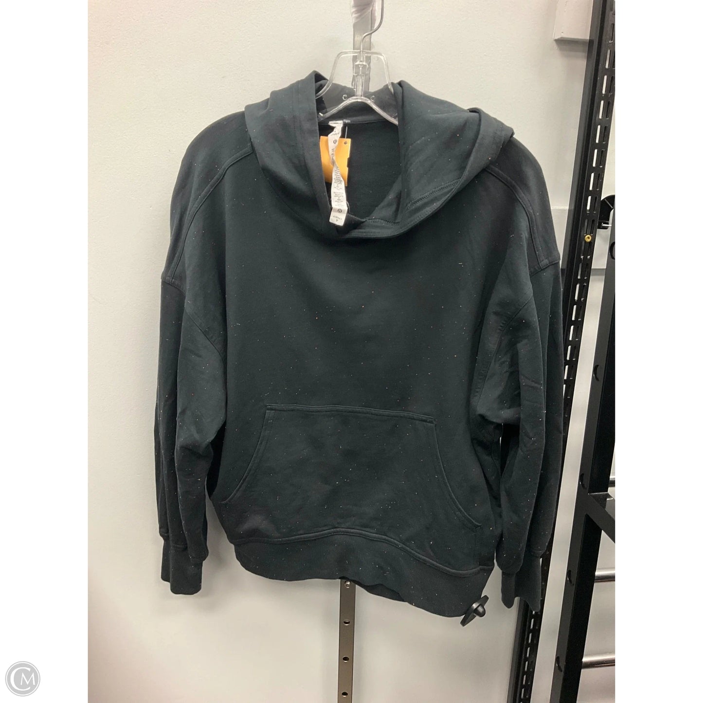 Athletic Top Long Sleeve Hoodie By Lululemon In Black, Size: 4