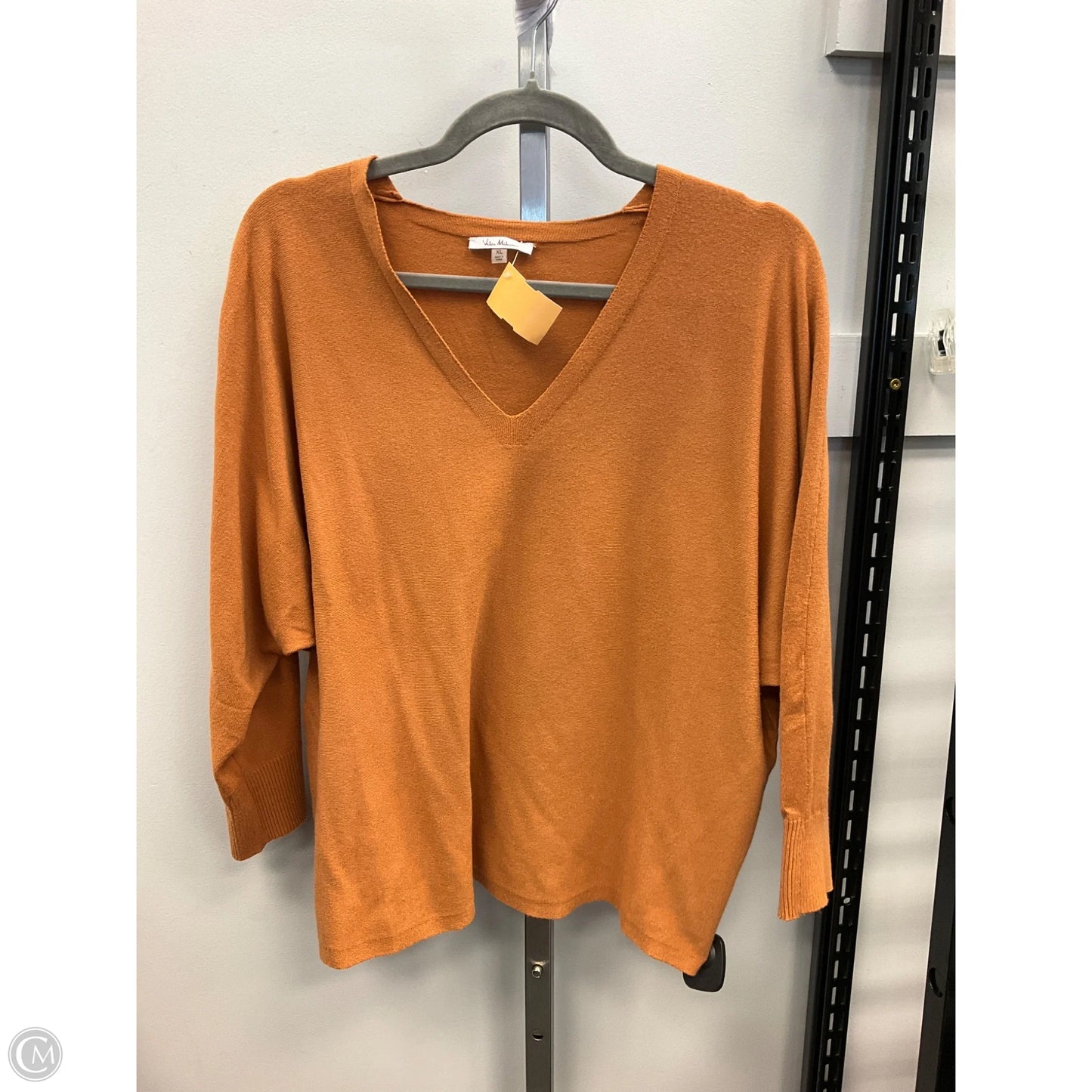 Top Long Sleeve By Vila Milano In Tan, Size: Xl