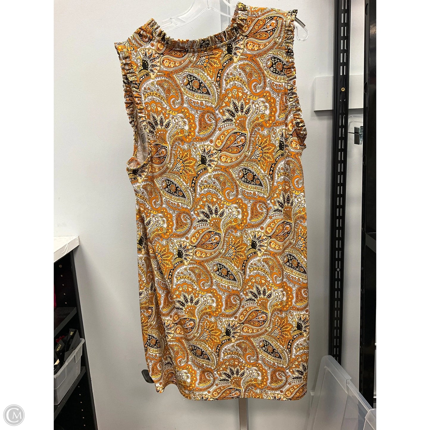 Dress Casual Short By Michael By Michael Kors In Yellow, Size: 2x