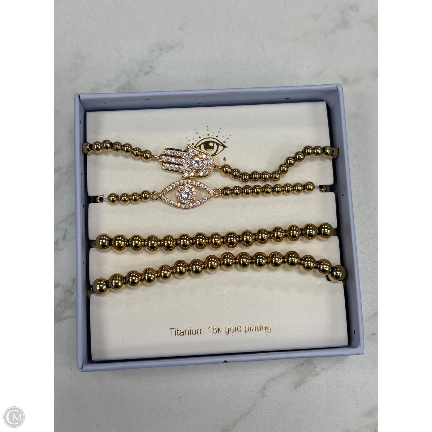 Bracelet Beaded By Eye Candy, Size: 4