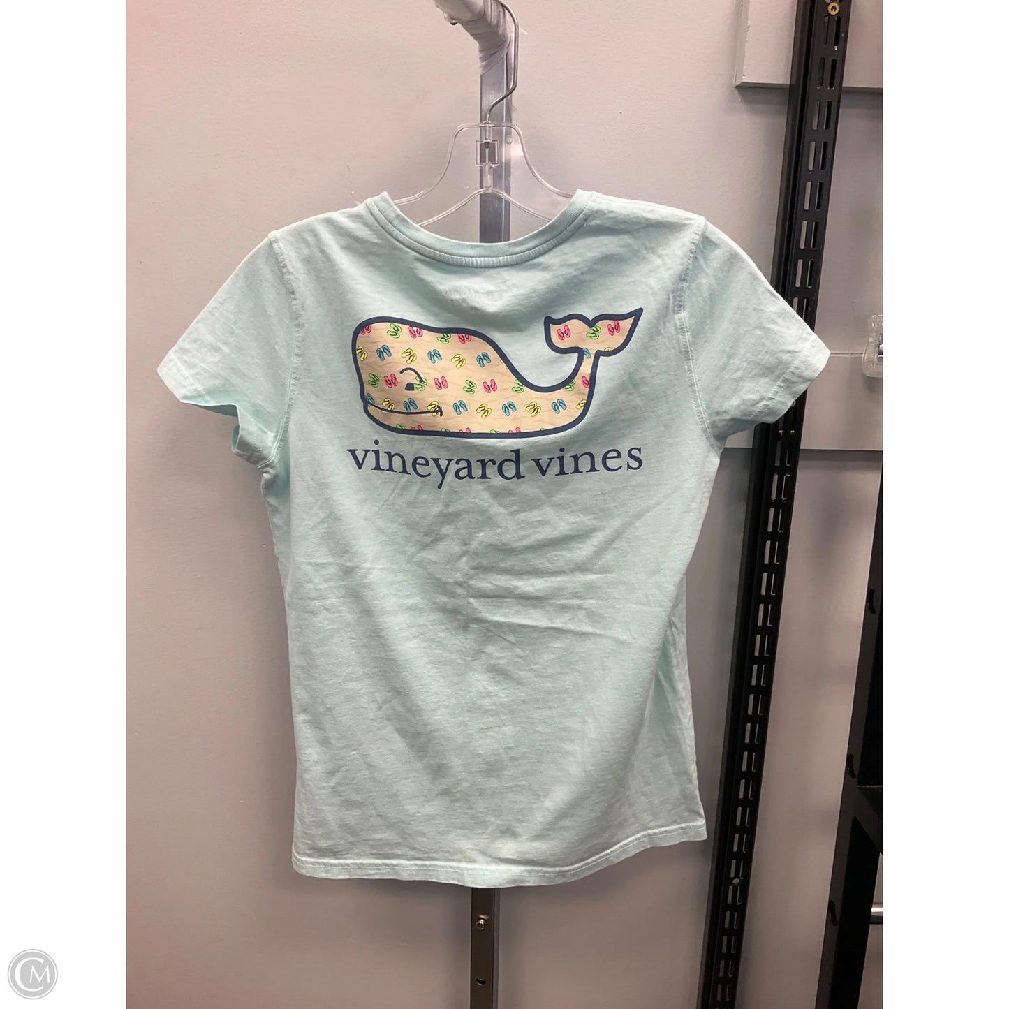 Top Short Sleeve By Vineyard Vines In Aqua, Size: Xs