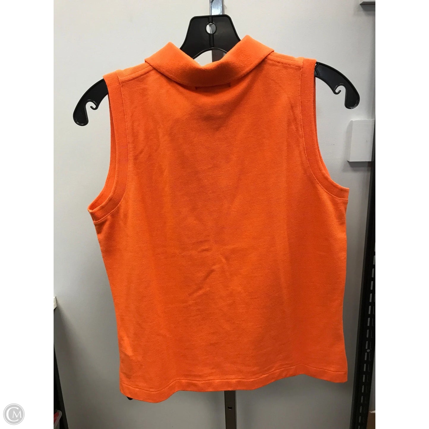 Top Sleeveless By Lauren By Ralph Lauren In Orange, Size: M