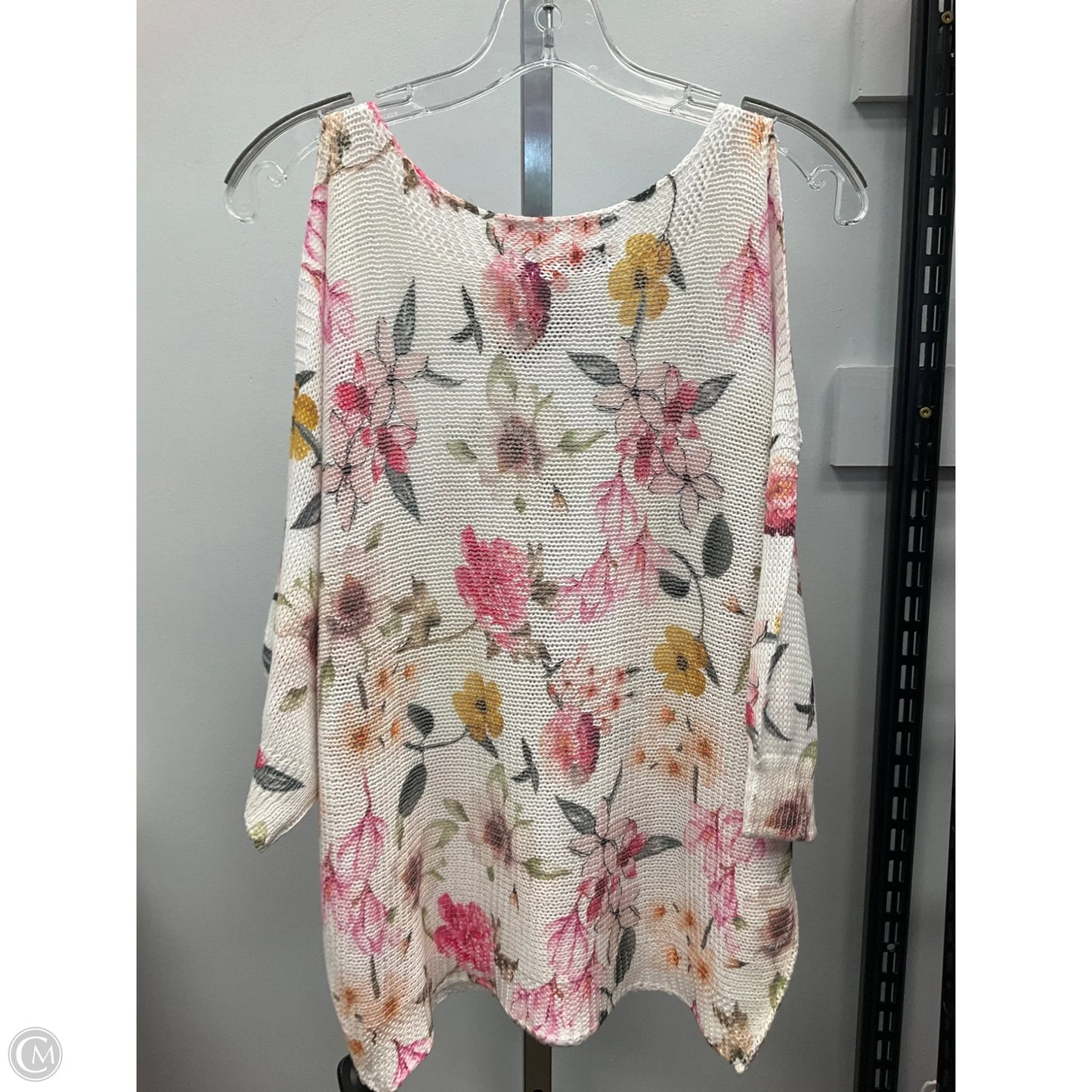 Top Short Sleeve By Cmc In Floral Print, Size: M