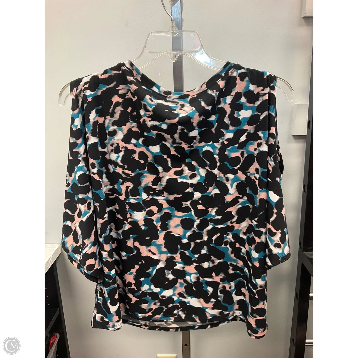 Top Short Sleeve By Rachel Roy In Black & Pink, Size: Xl