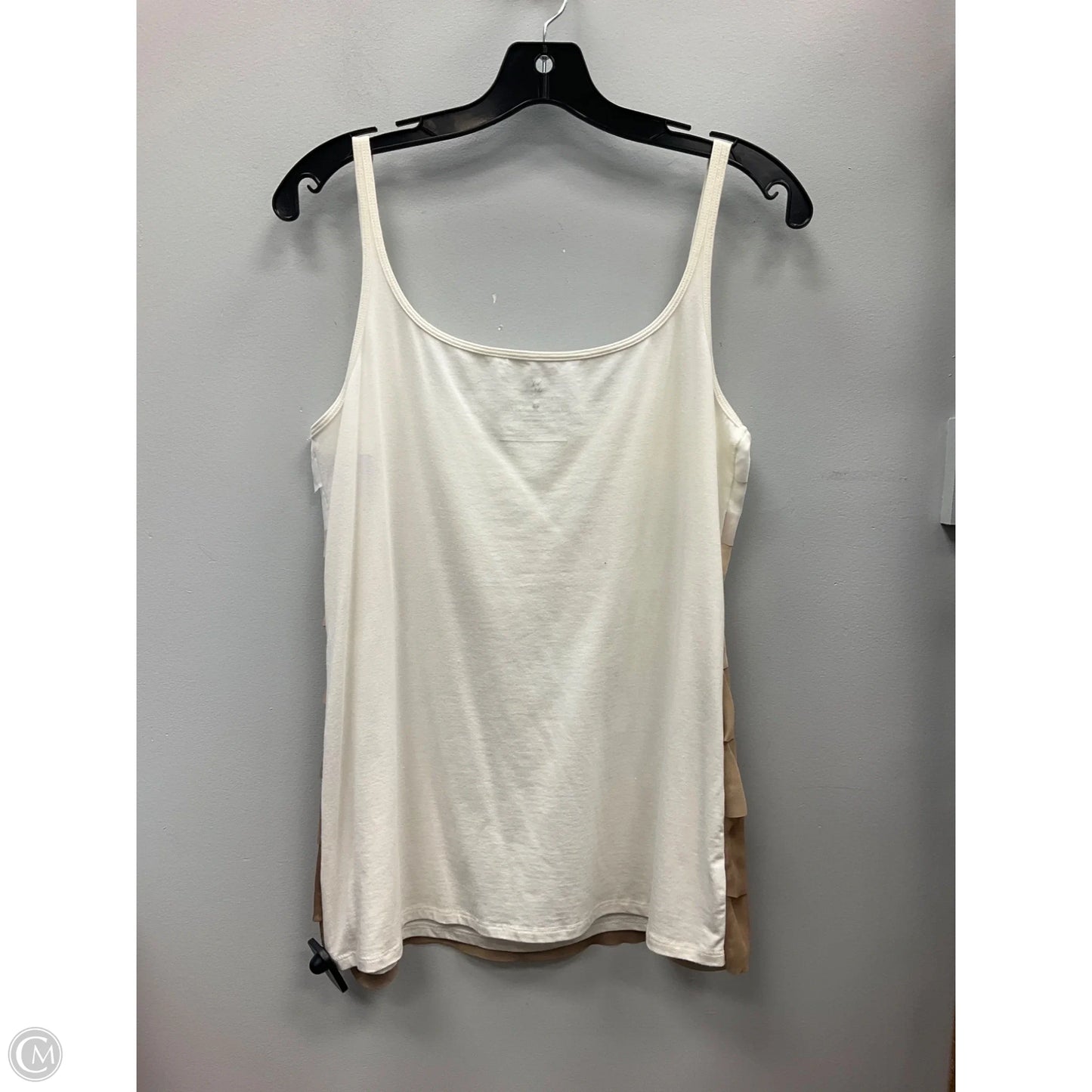 Top Sleeveless By New York And Co In Cream, Size: L