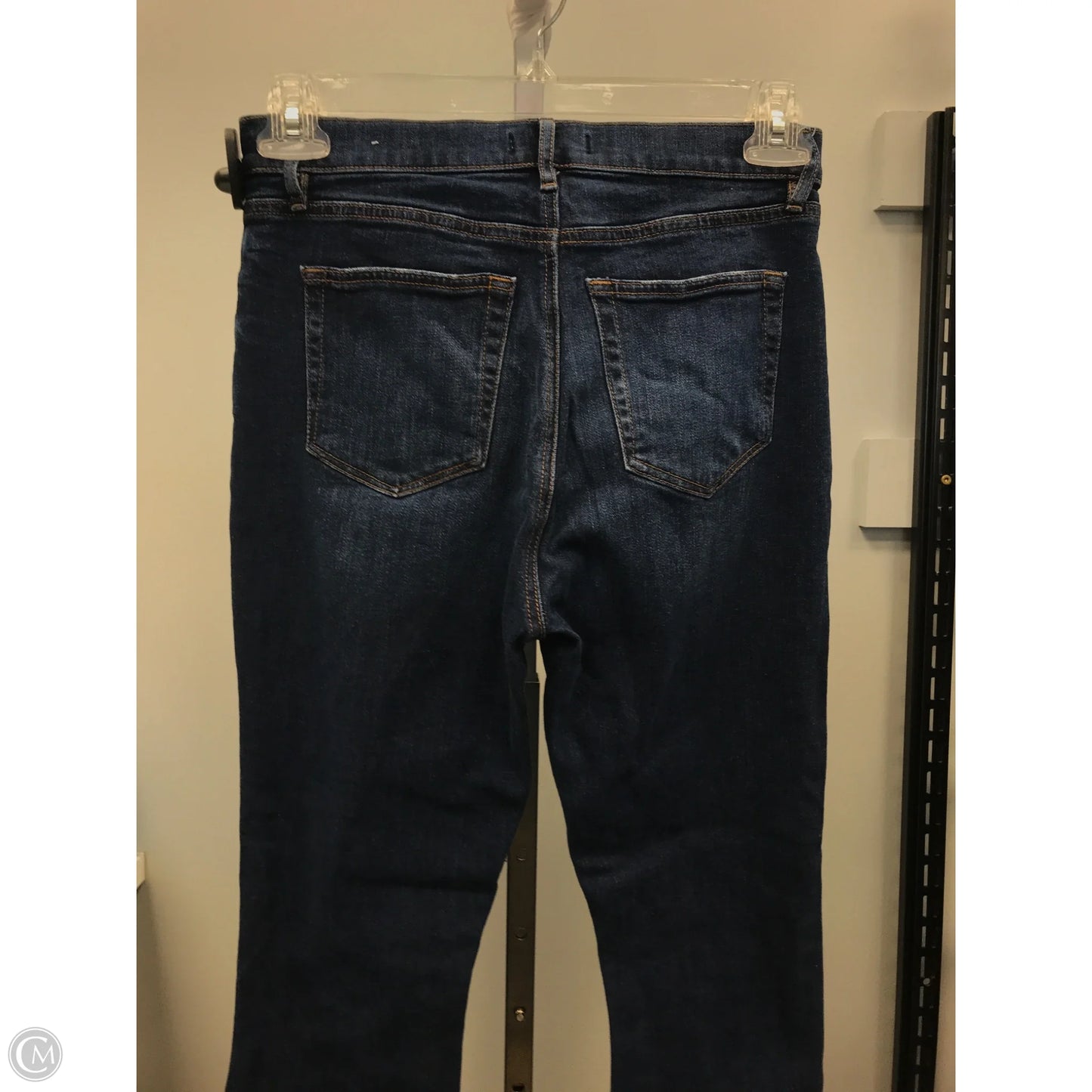 Jeans Cropped By Loft In Blue Denim, Size: 4