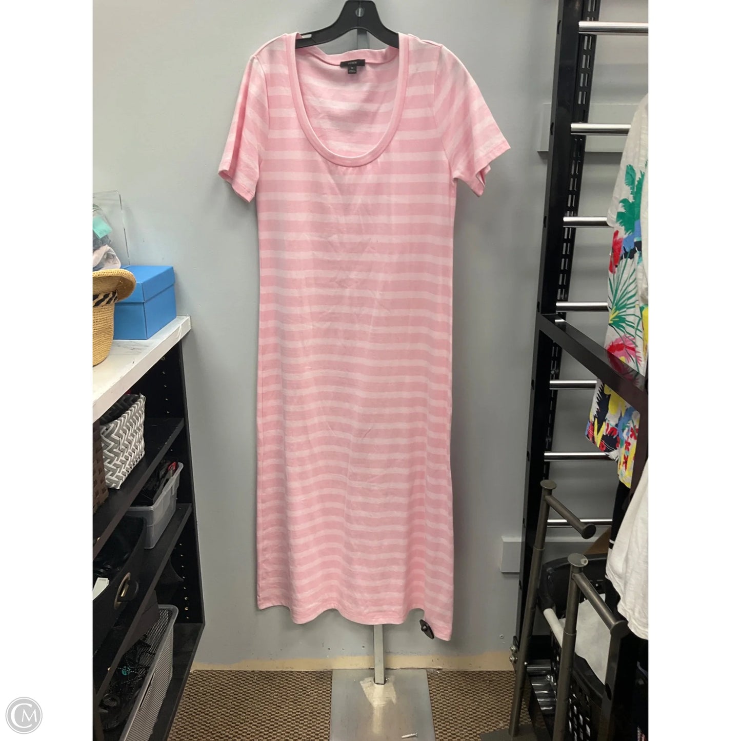 Dress Casual Midi By J. Crew In Pink, Size: M