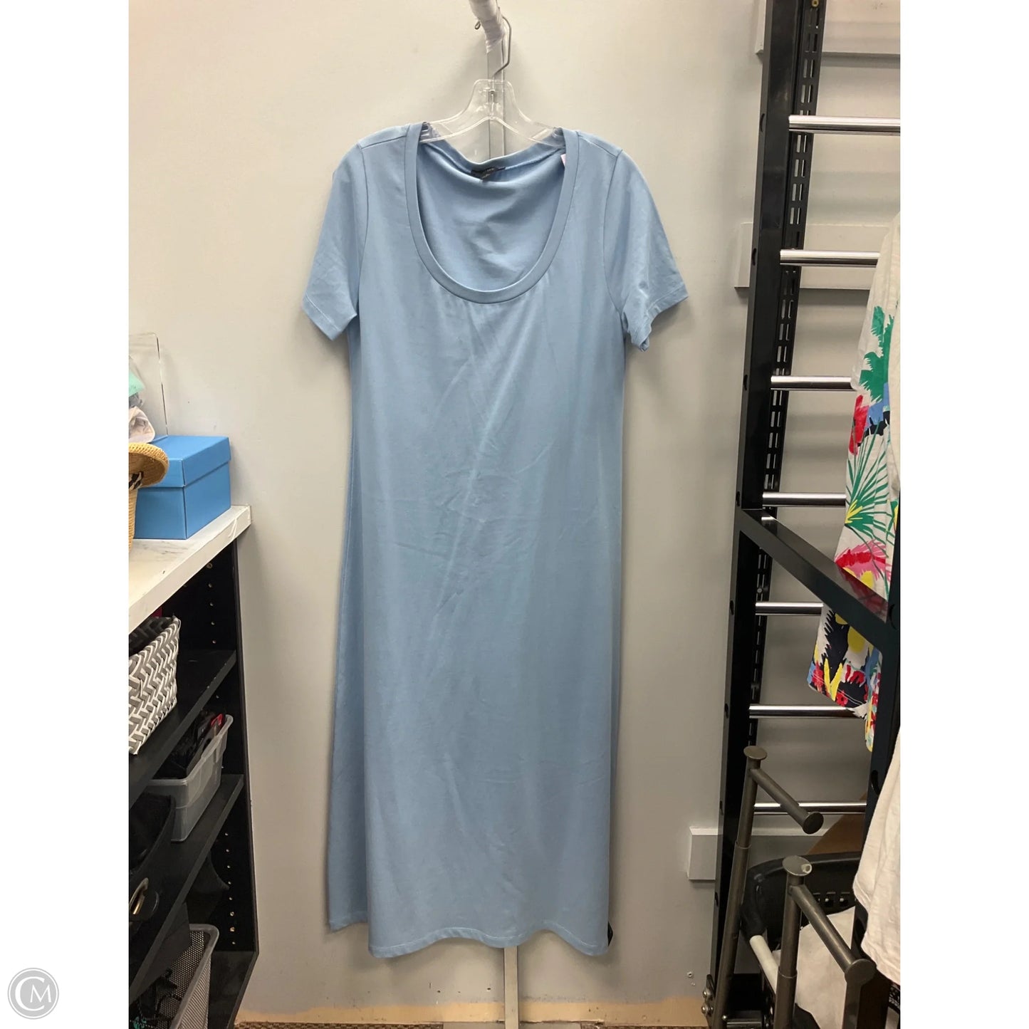 Dress Casual Midi By J. Crew In Blue, Size: M