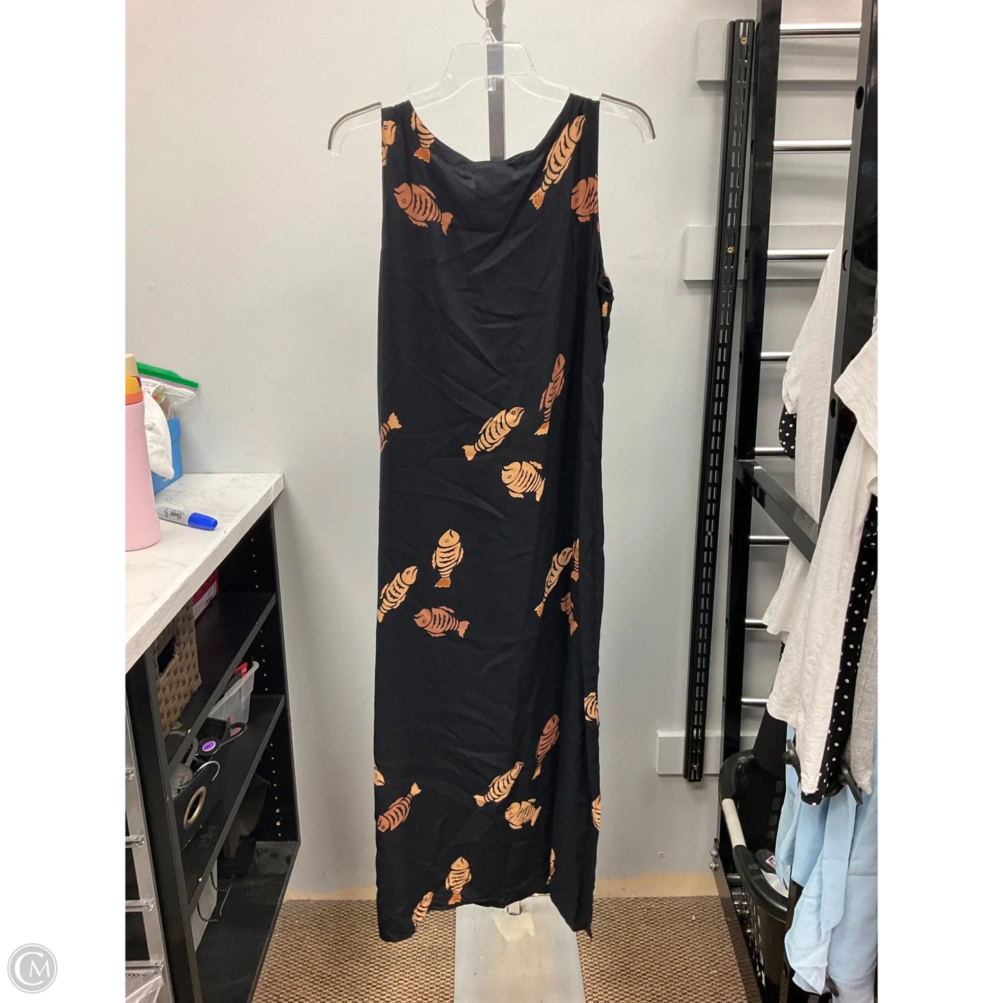 Dress Casual Maxi By Cmc In Black, Size: L