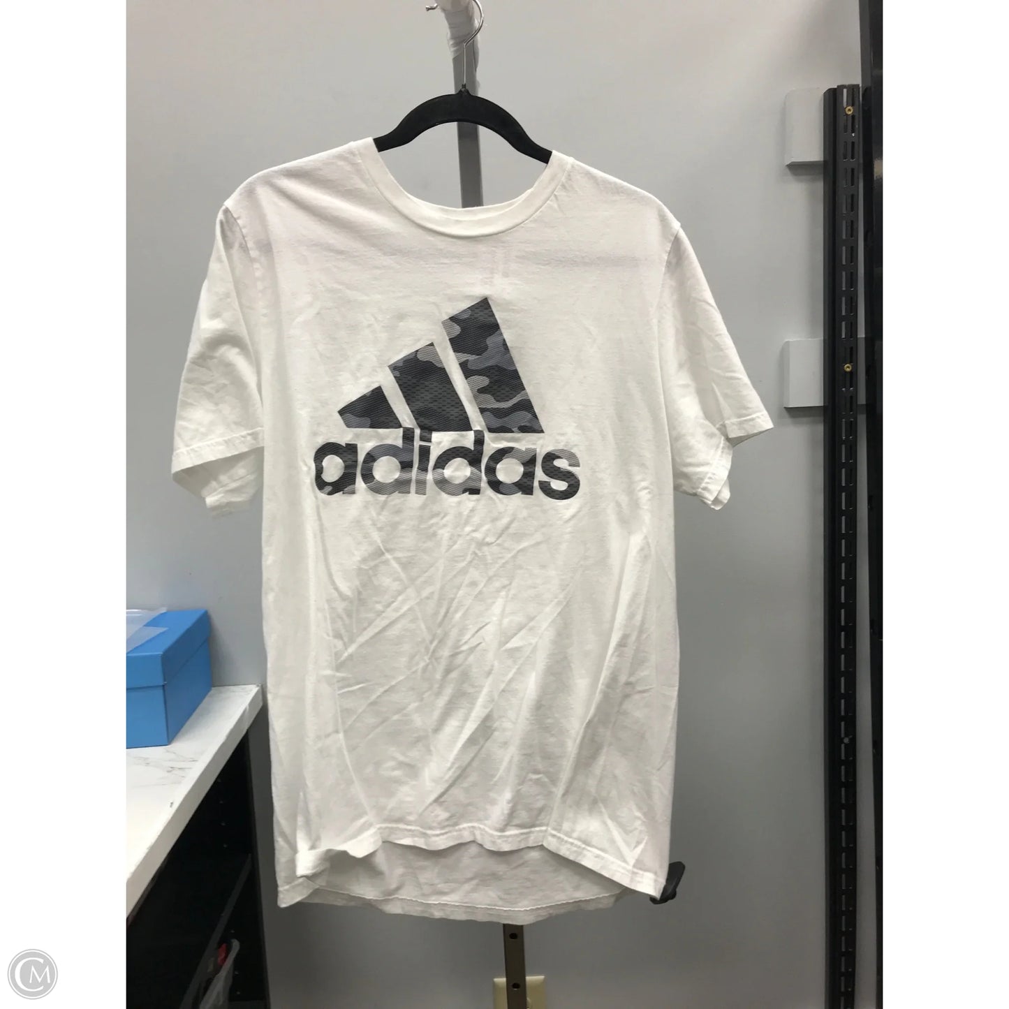 Top Short Sleeve By Adidas In White, Size: Xl