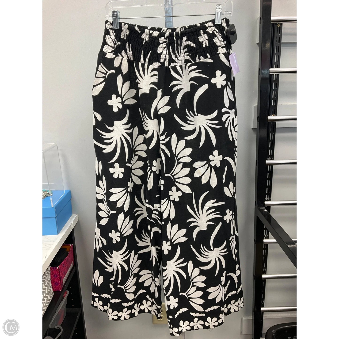 Pants Wide Leg By Tahari In Black & White, Size: L