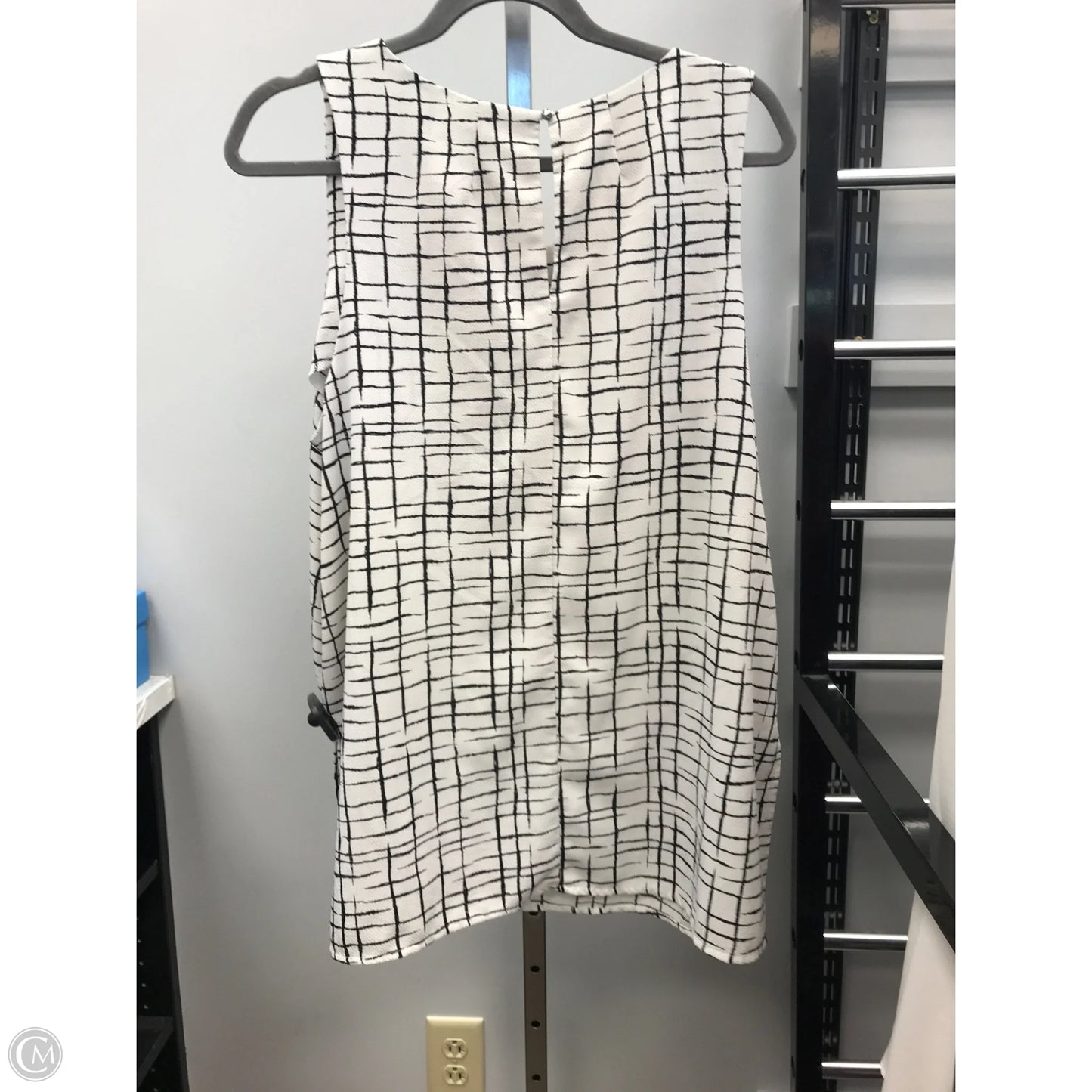 Top Sleeveless By 41 Hawthorn In Black & White, Size: Xl