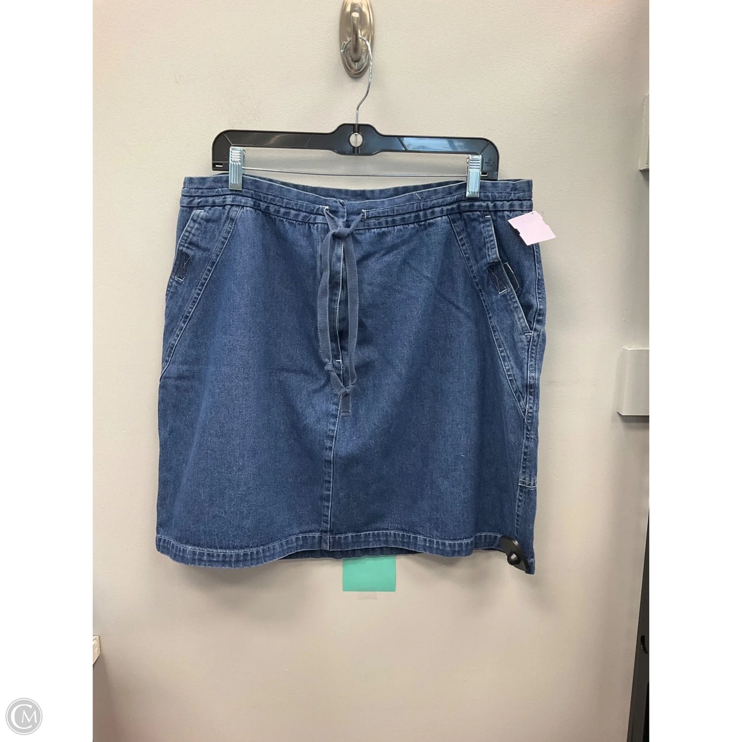 Skirt Mini & Short By Venezia In Blue Denim, Size: 16