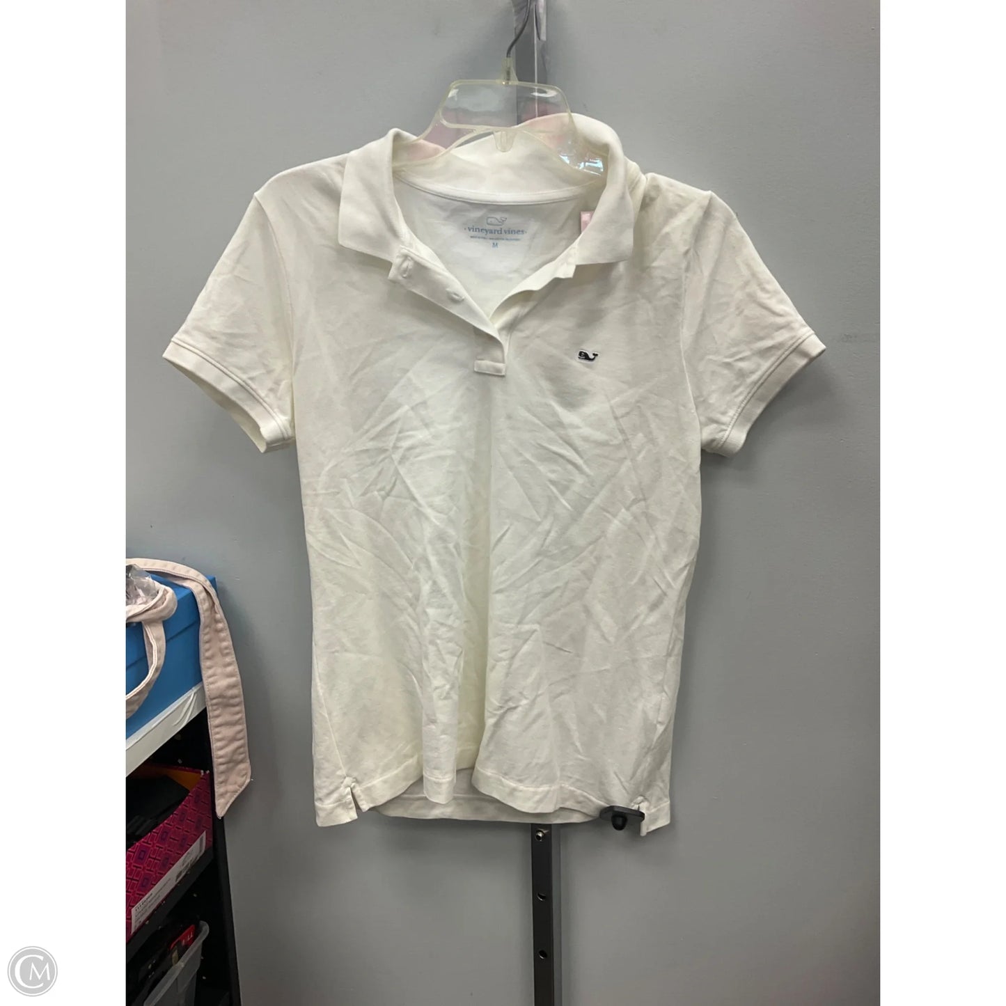 Top Short Sleeve By Vineyard Vines In White, Size: M