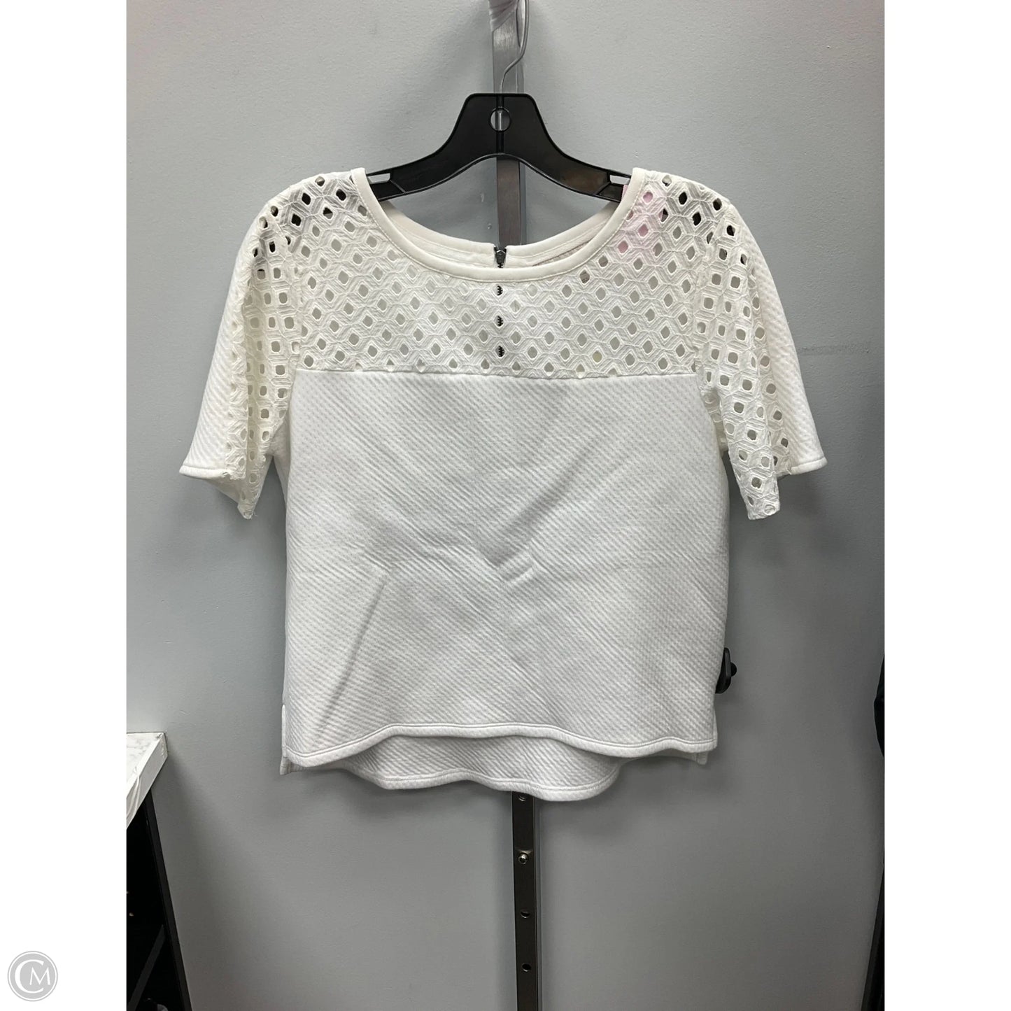 Top Short Sleeve By Loft In White, Size: Xs