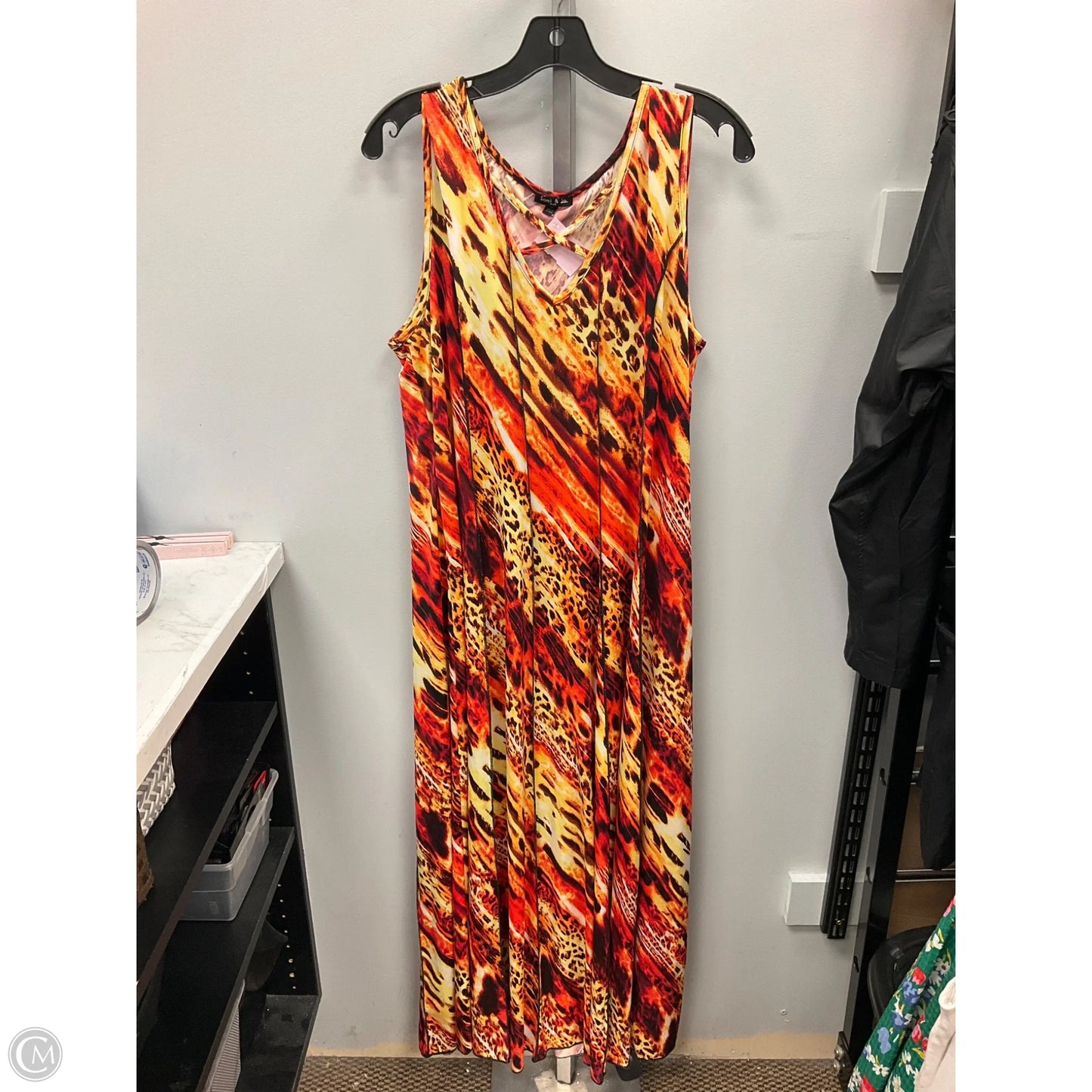 Dress Casual Midi By Sami & Jo In Animal Print, Size: 2x