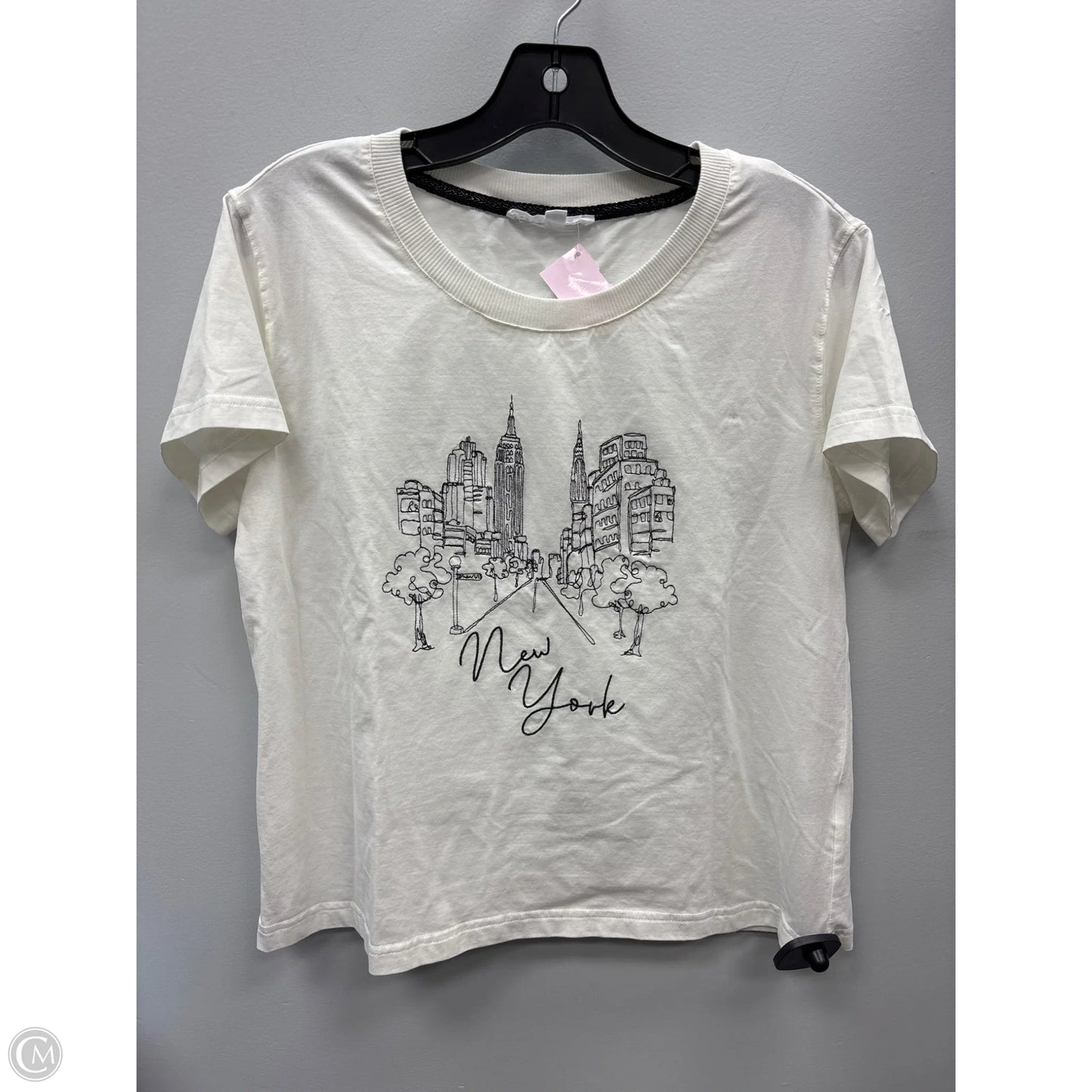 Top Short Sleeve By Jane And Delancey In White, Size: S