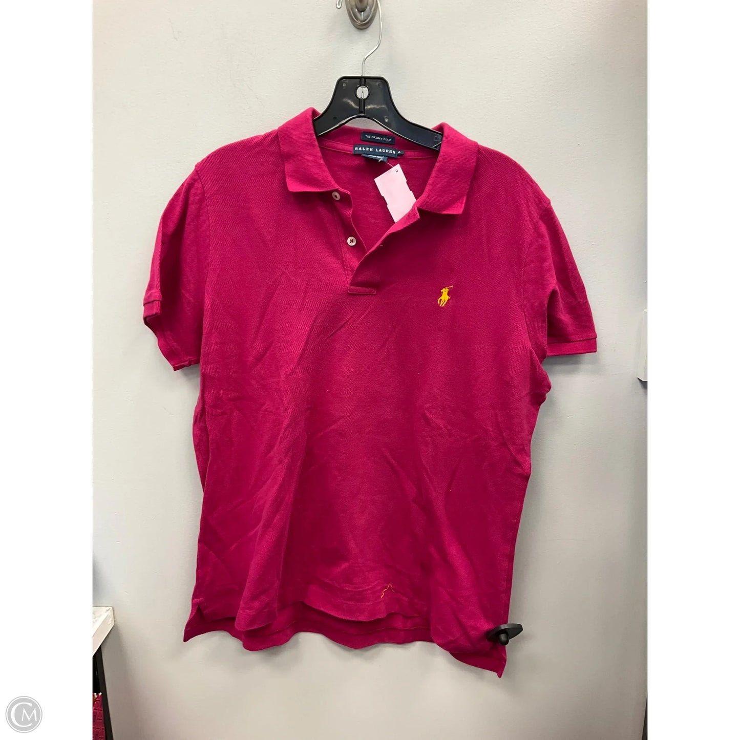 Top Short Sleeve By Ralph Lauren In Pink, Size: Xl